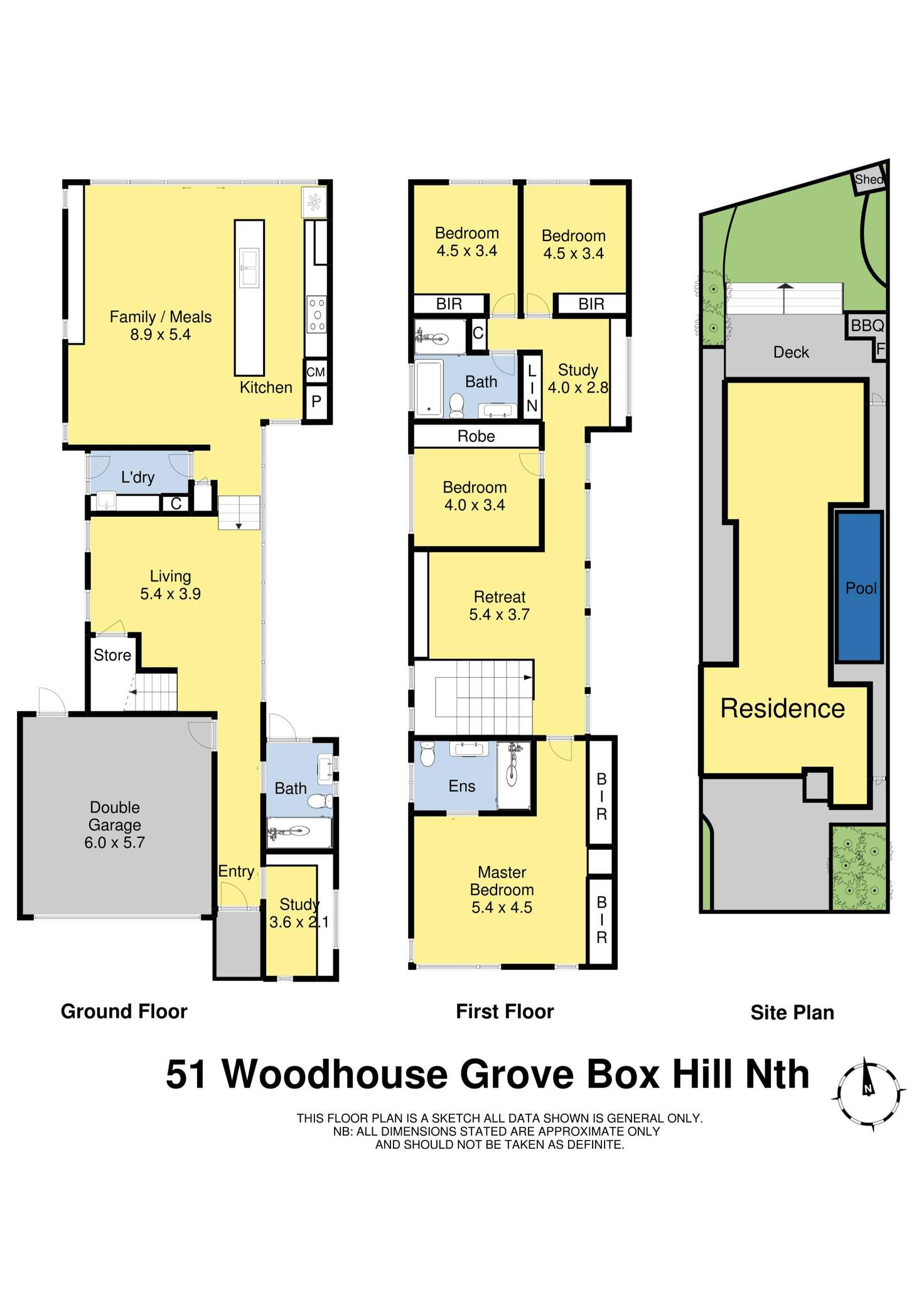 Floorplan of Homely house listing, 51 Woodhouse Grove, Box Hill North VIC 3129