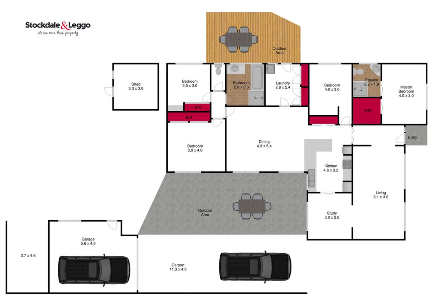 Floorplan of Homely house listing, 40 Waratah Drive, Morwell VIC 3840