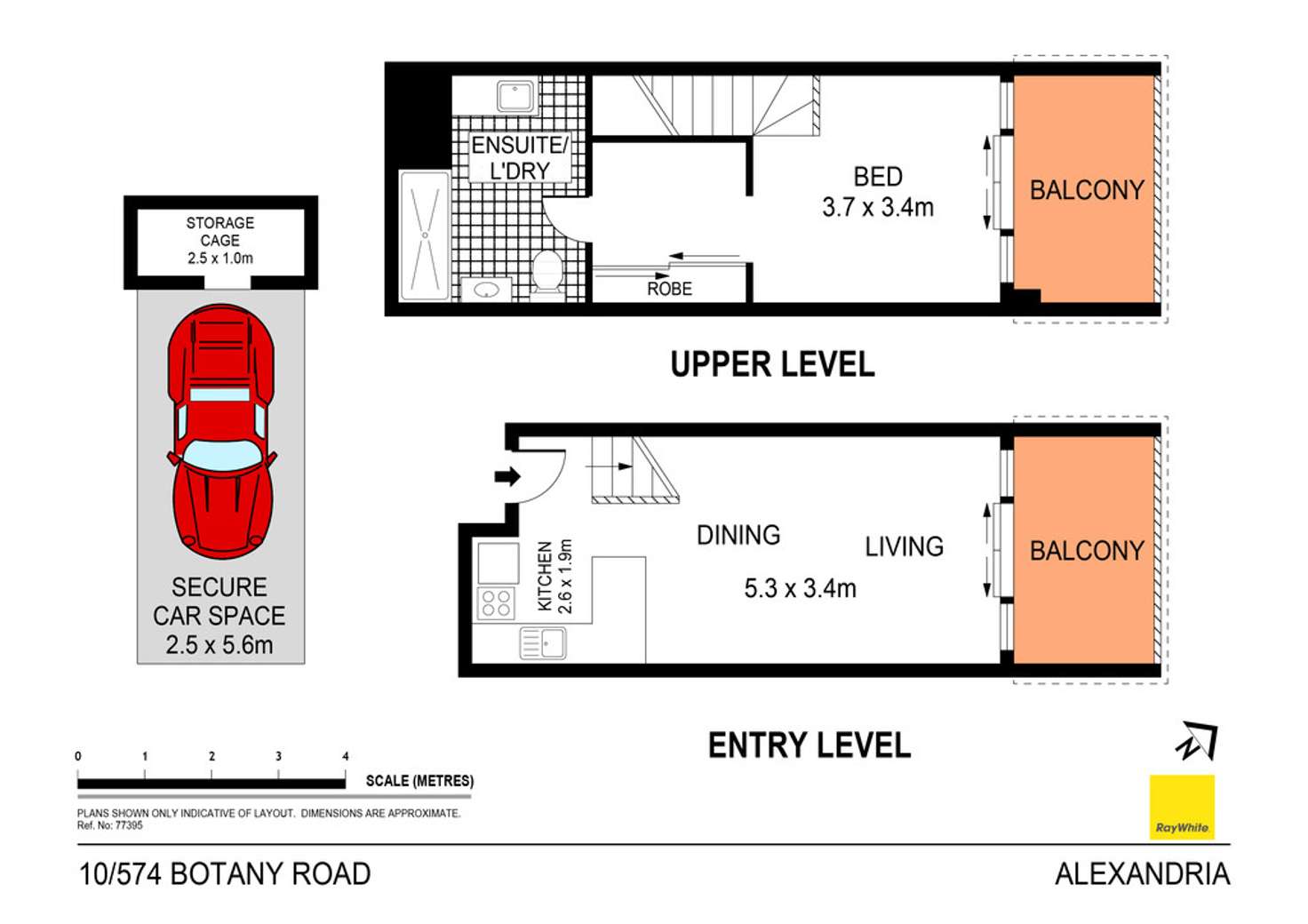 Floorplan of Homely apartment listing, 10/574 Botany Road, Alexandria NSW 2015