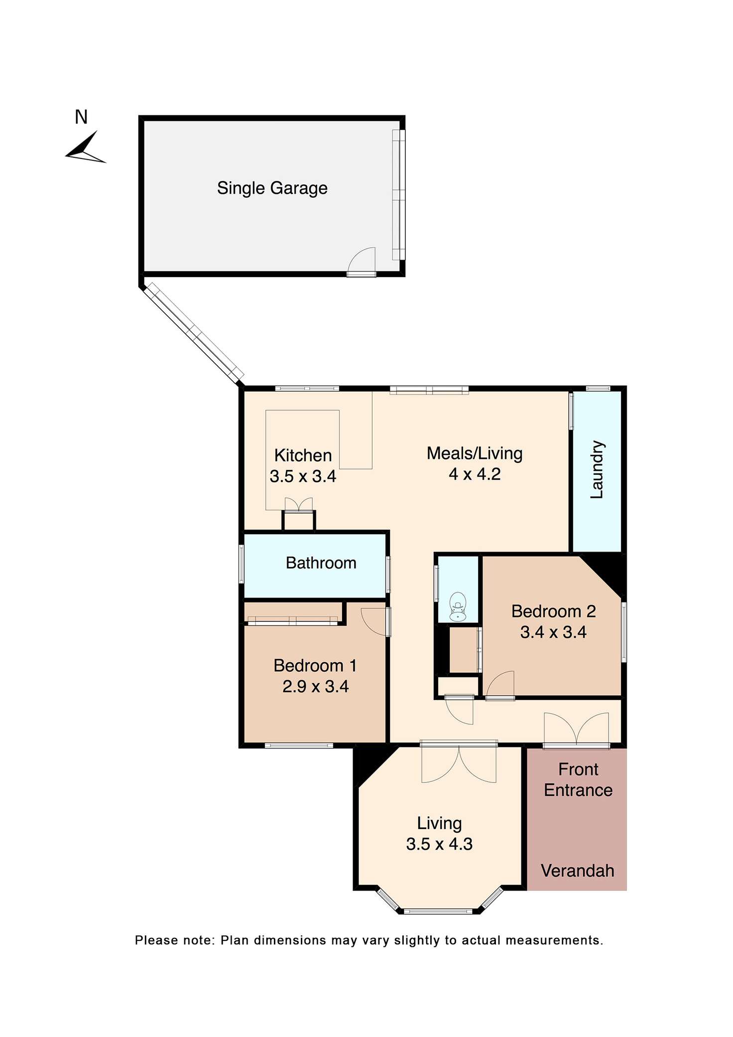 Floorplan of Homely house listing, 125 Windermere Street South, Ballarat Central VIC 3350