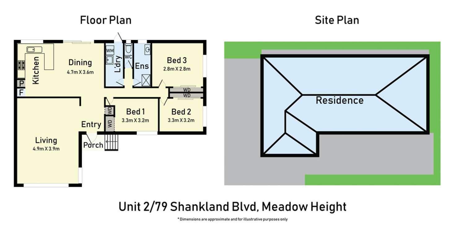 Floorplan of Homely house listing, 2/79 Shankland Boulevard, Meadow Heights VIC 3048