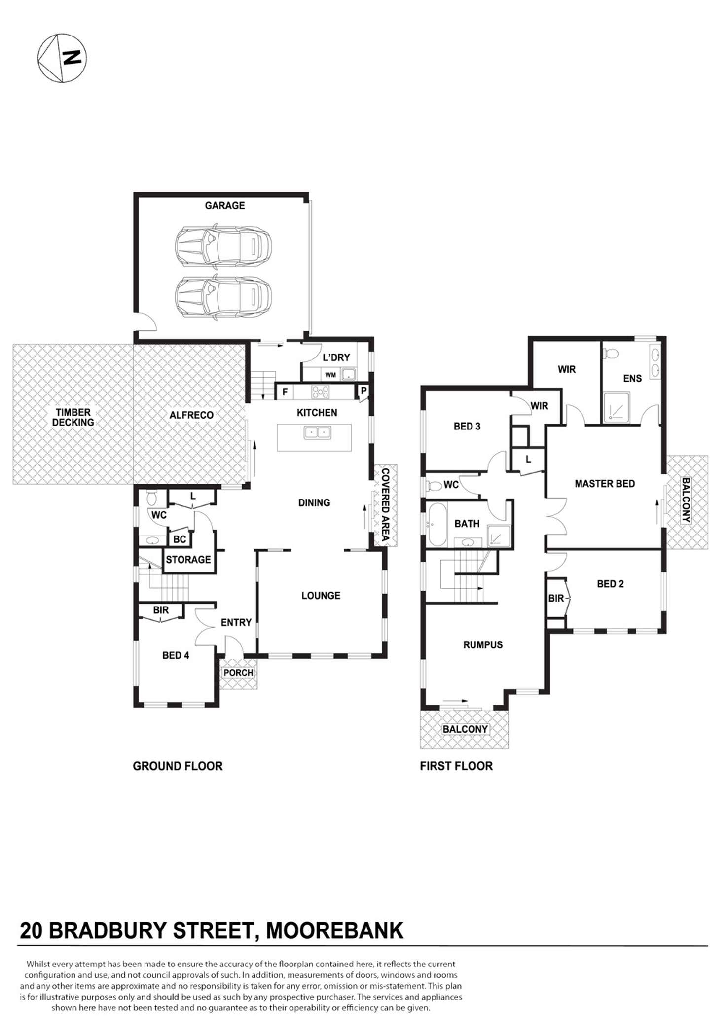 Floorplan of Homely house listing, 20 Bradbury Street, Moorebank NSW 2170