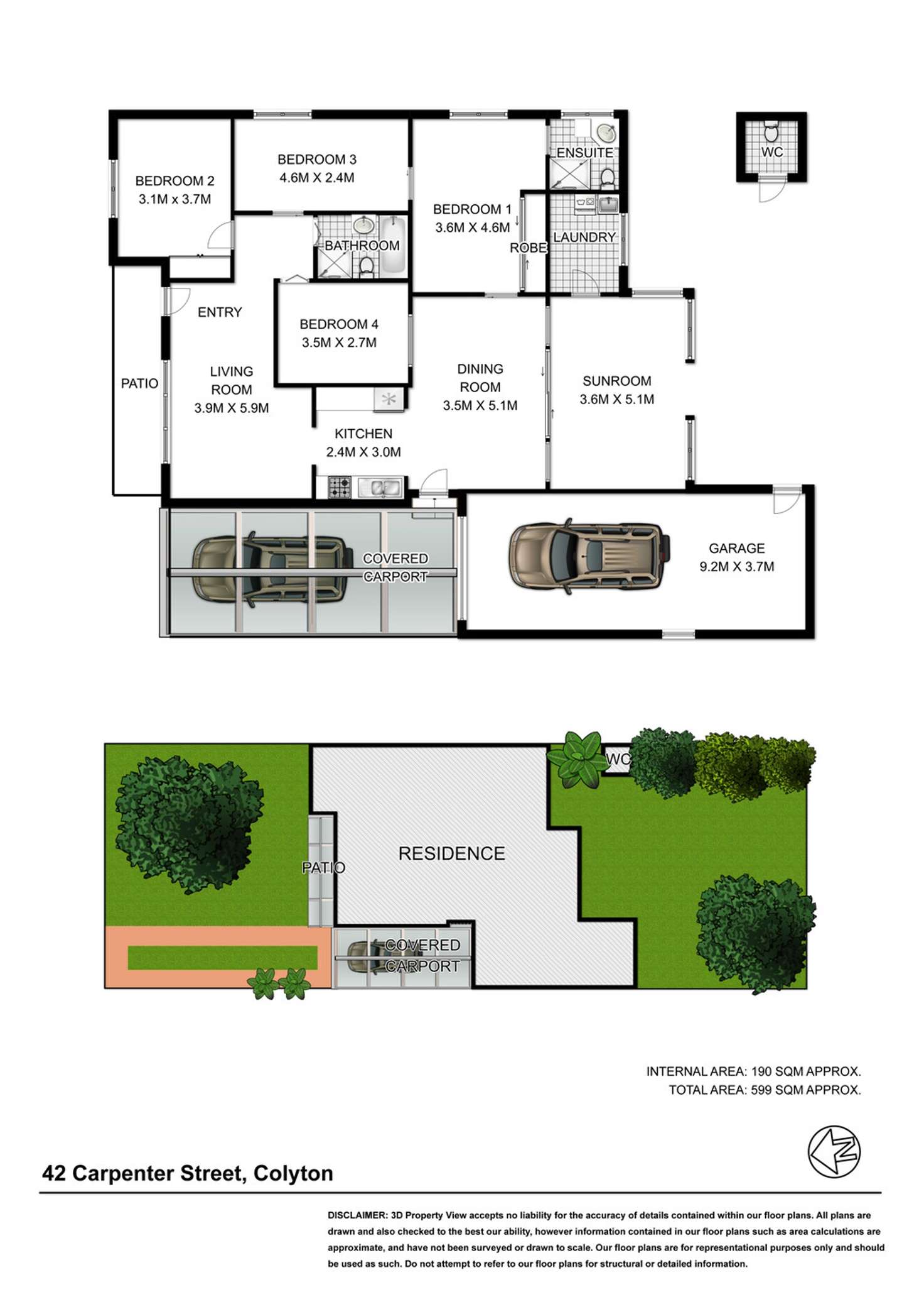 Floorplan of Homely house listing, 42 Carpenter St, Colyton NSW 2760