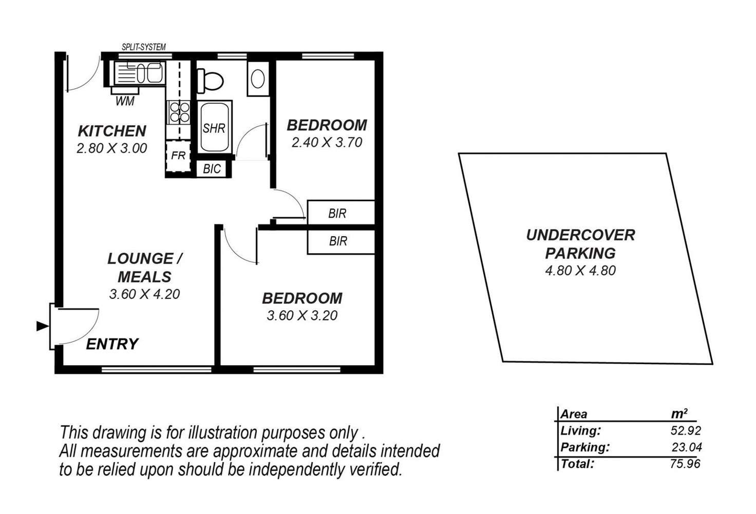 Floorplan of Homely unit listing, 3/32 Boord Street, Semaphore South SA 5019