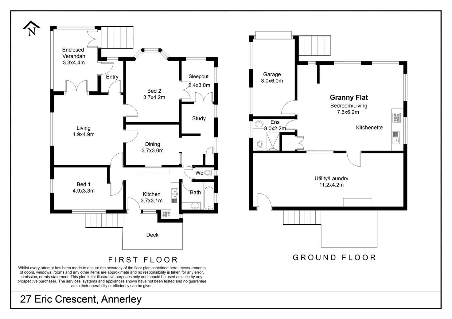 Floorplan of Homely house listing, 27 Eric Crescent, Annerley QLD 4103