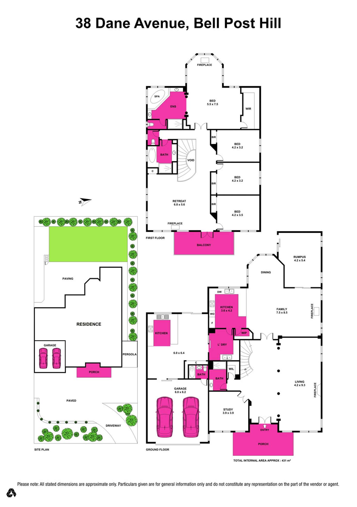 Floorplan of Homely house listing, 38 Dane Avenue, Bell Post Hill VIC 3215