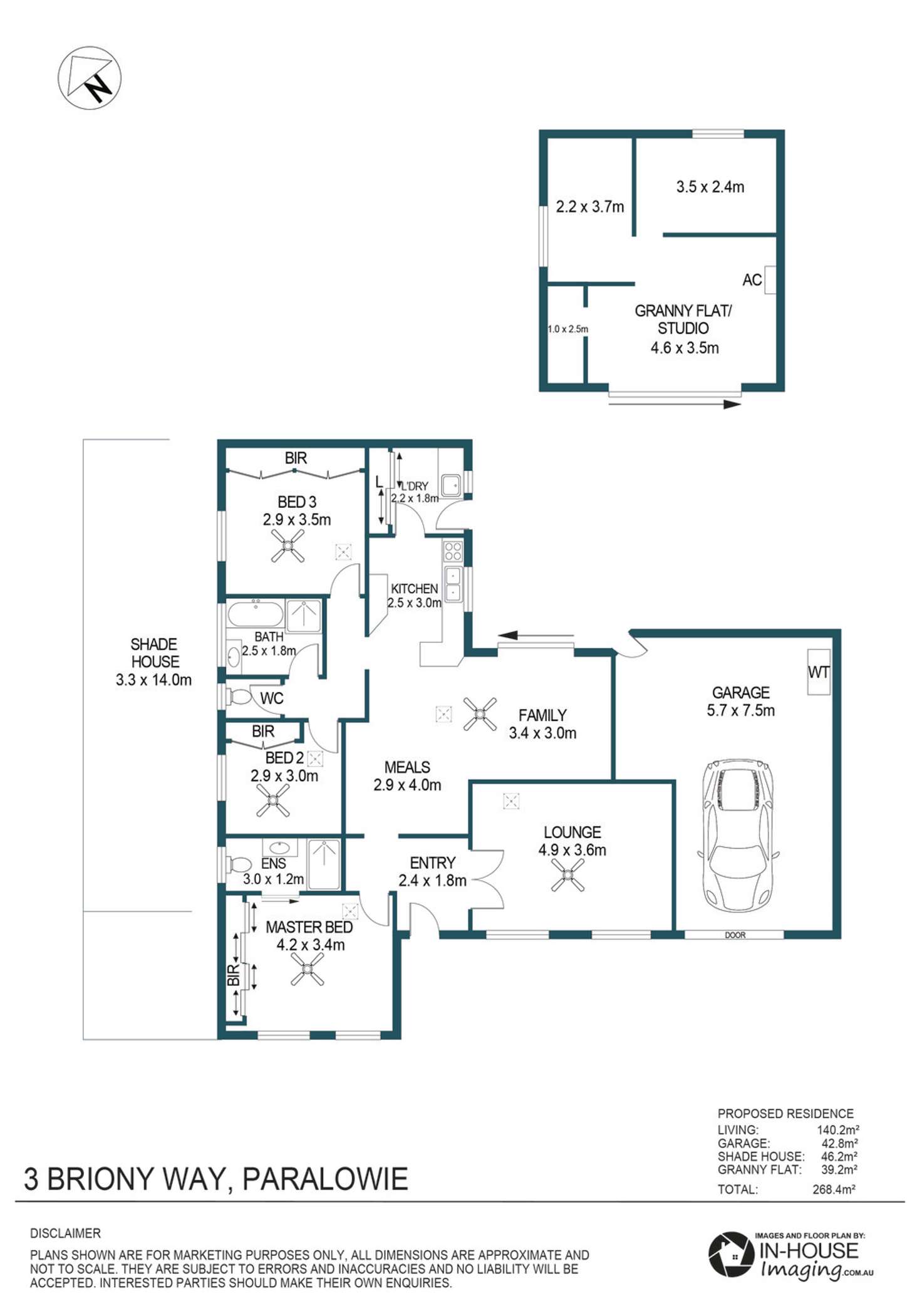 Floorplan of Homely house listing, 3 Briony Way, Paralowie SA 5108