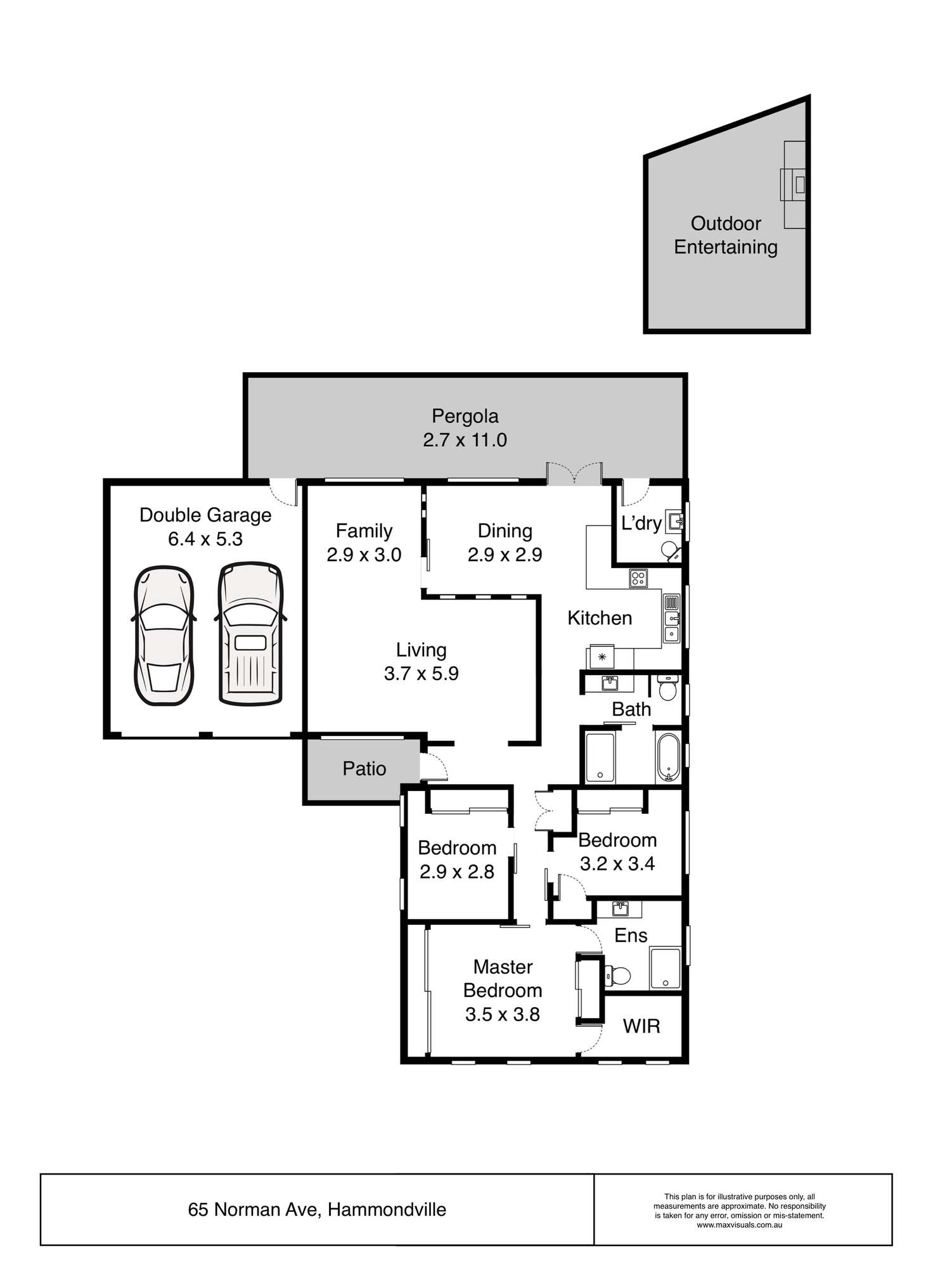 Floorplan of Homely house listing, 65 Norman Avenue, Hammondville NSW 2170