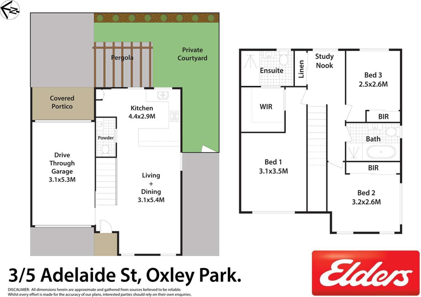 Floorplan of Homely townhouse listing, 3/5 Adelaide Street, Oxley Park NSW 2760