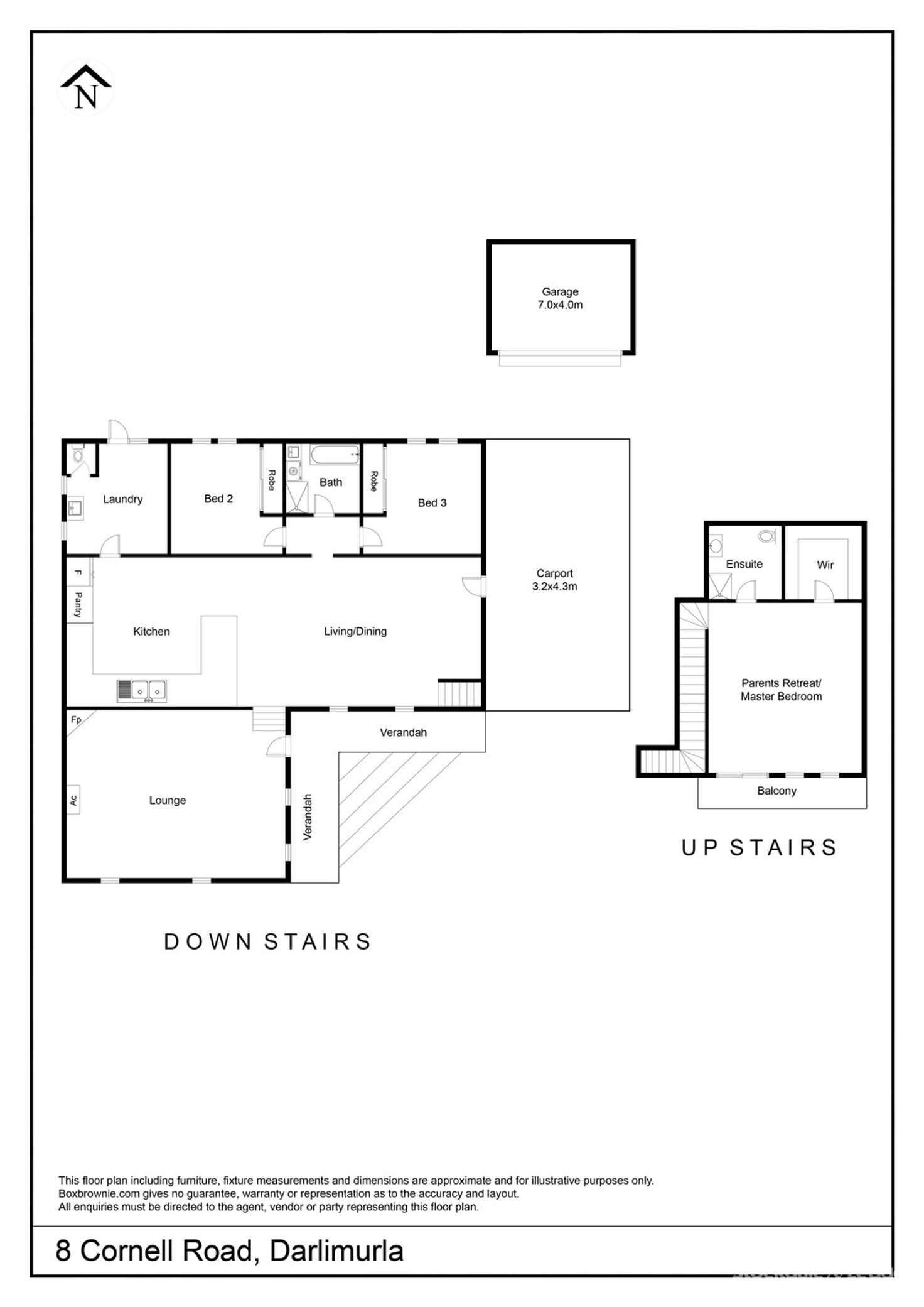 Floorplan of Homely house listing, 8 Cornell Road (Darlimurla), Mirboo North VIC 3871