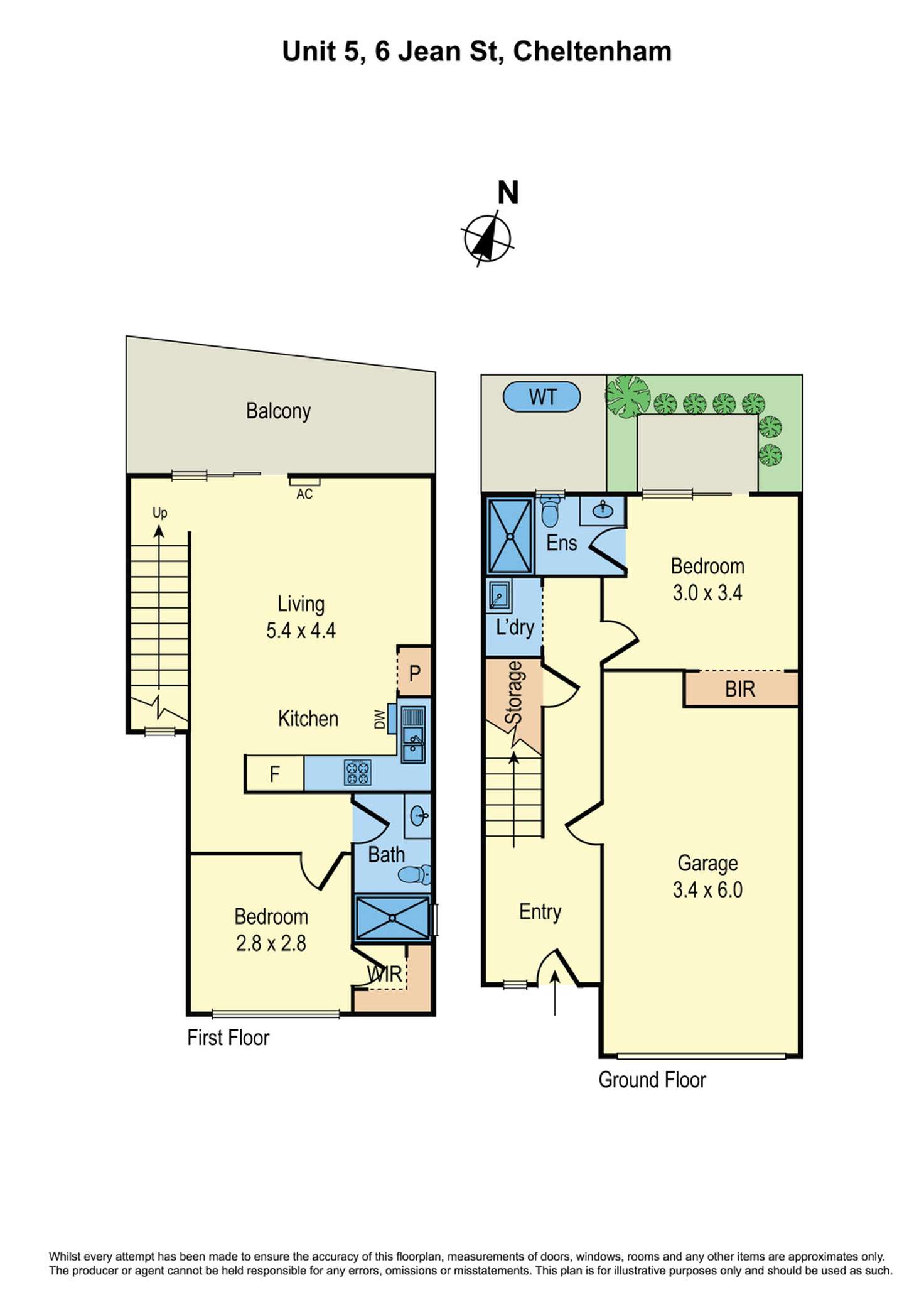 Floorplan of Homely unit listing, 5/6 Jean Street, Cheltenham VIC 3192