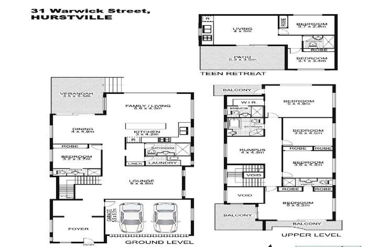 Floorplan of Homely house listing, 31 Warwick Street, Hurstville NSW 2220