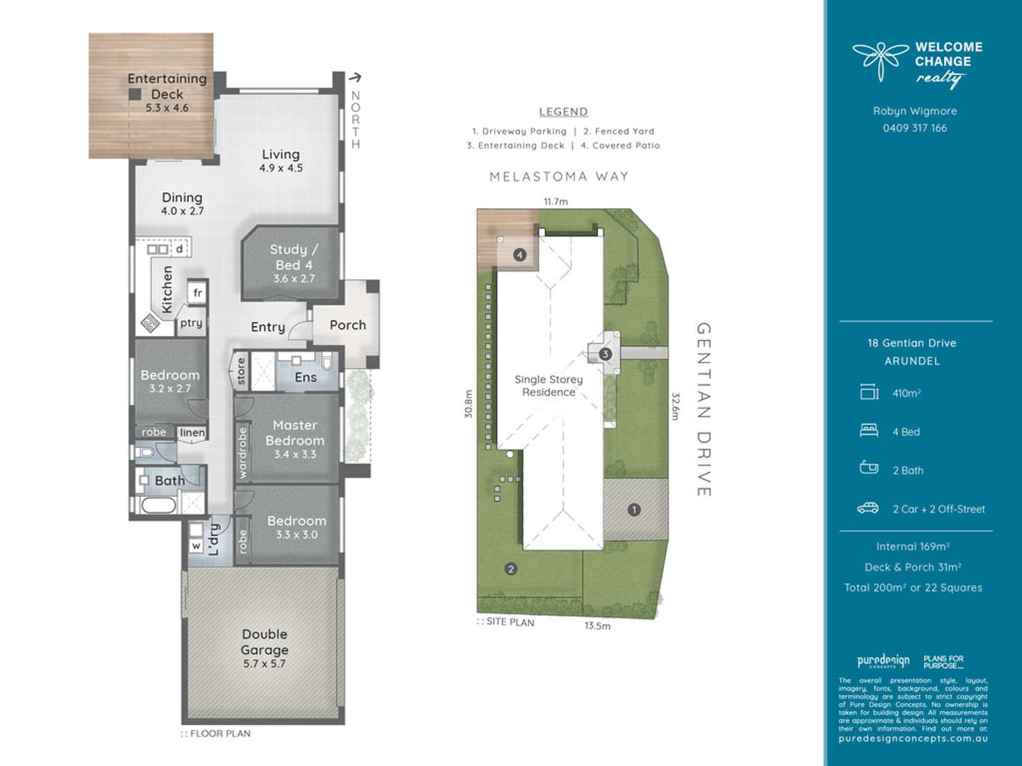 Floorplan of Homely house listing, 18 Gentian Drive, Arundel QLD 4214