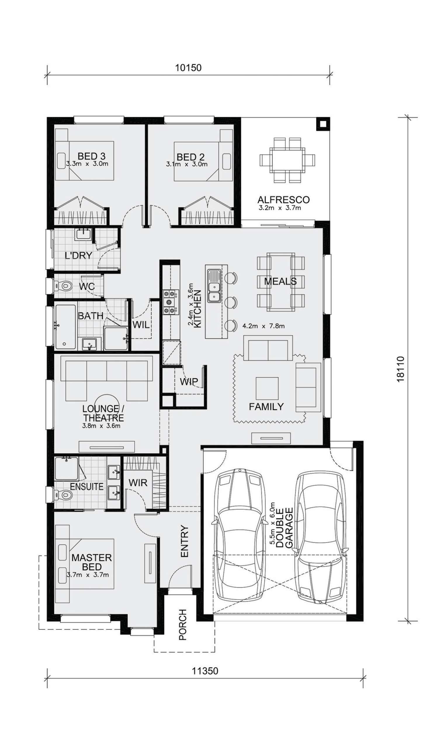 Floorplan of Homely house listing, 15 Mint Boulevard, Harkness VIC 3337