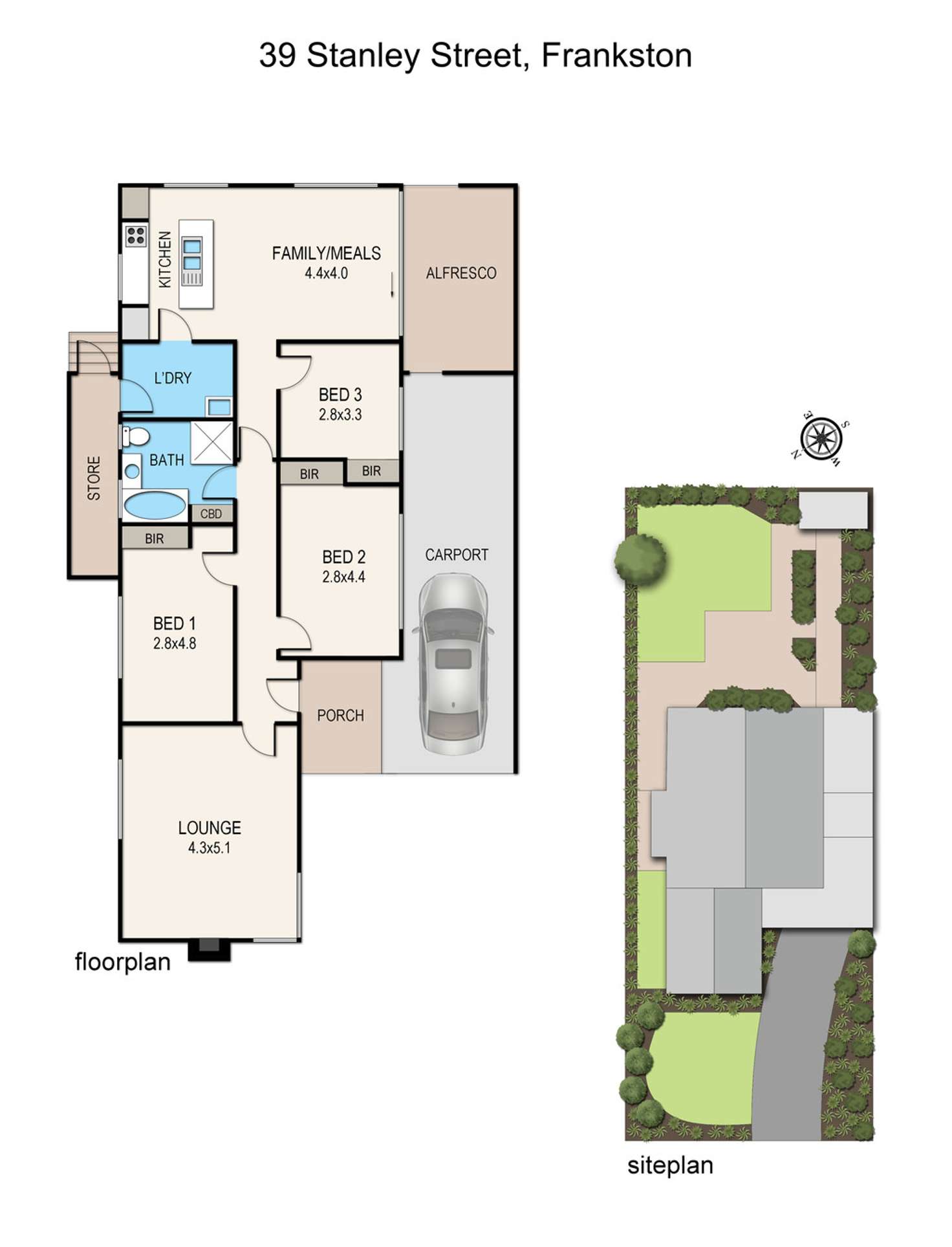 Floorplan of Homely house listing, 39 Stanley Street, Frankston VIC 3199