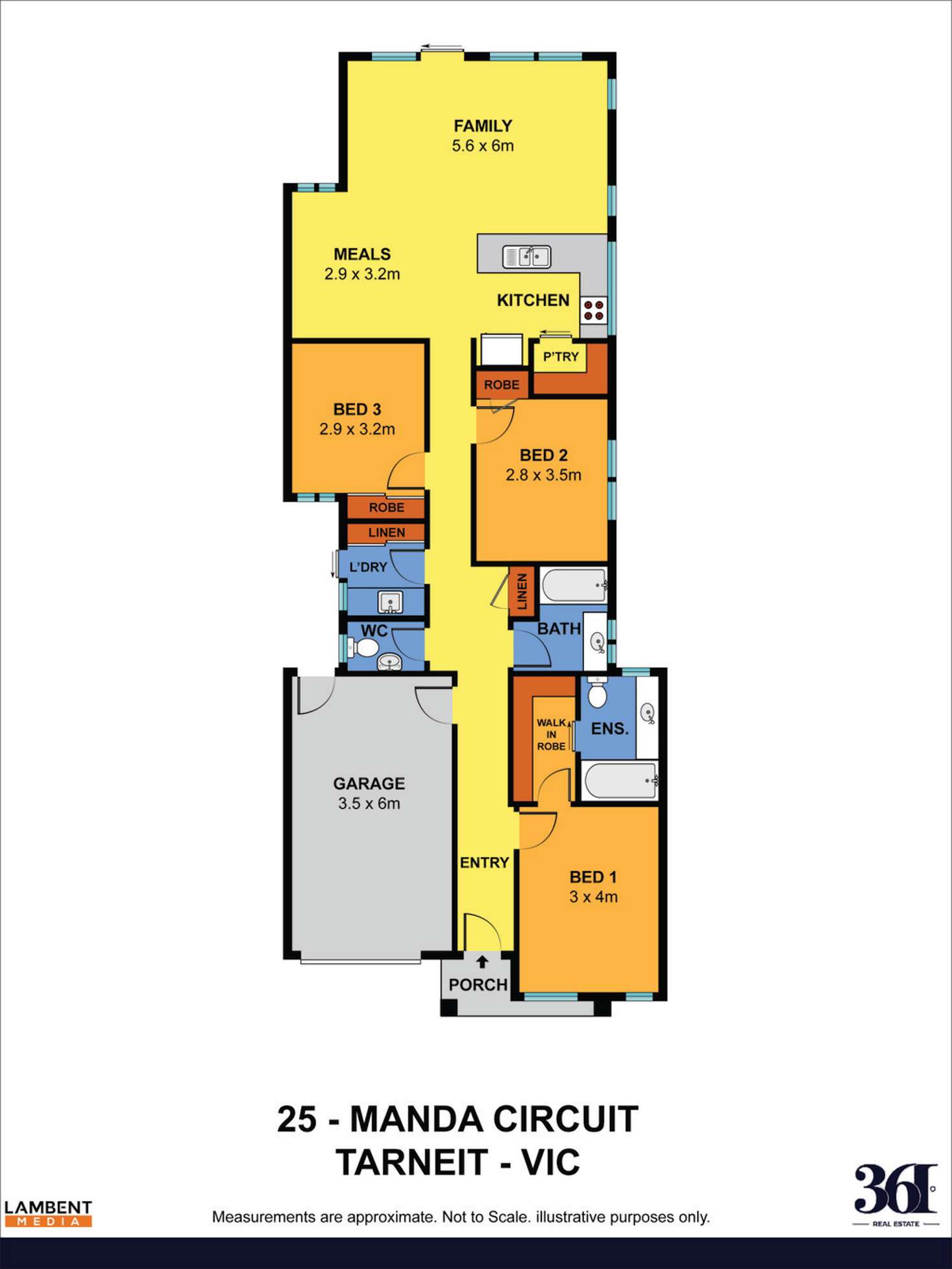 Floorplan of Homely house listing, 25 Manda Circuit, Tarneit VIC 3029