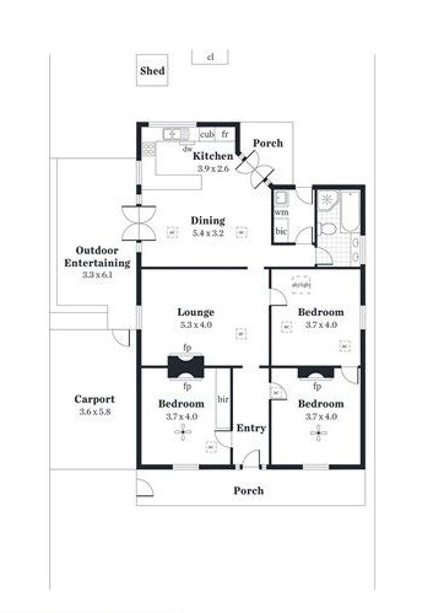 Floorplan of Homely house listing, 14 Blyth Street, Parkside SA 5063