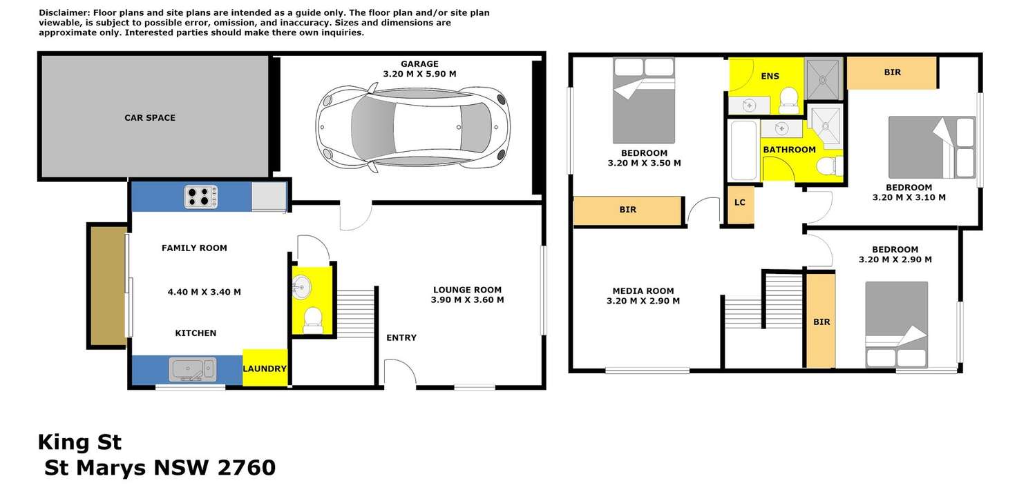 Floorplan of Homely townhouse listing, 2/30 King Street, St Marys NSW 2760