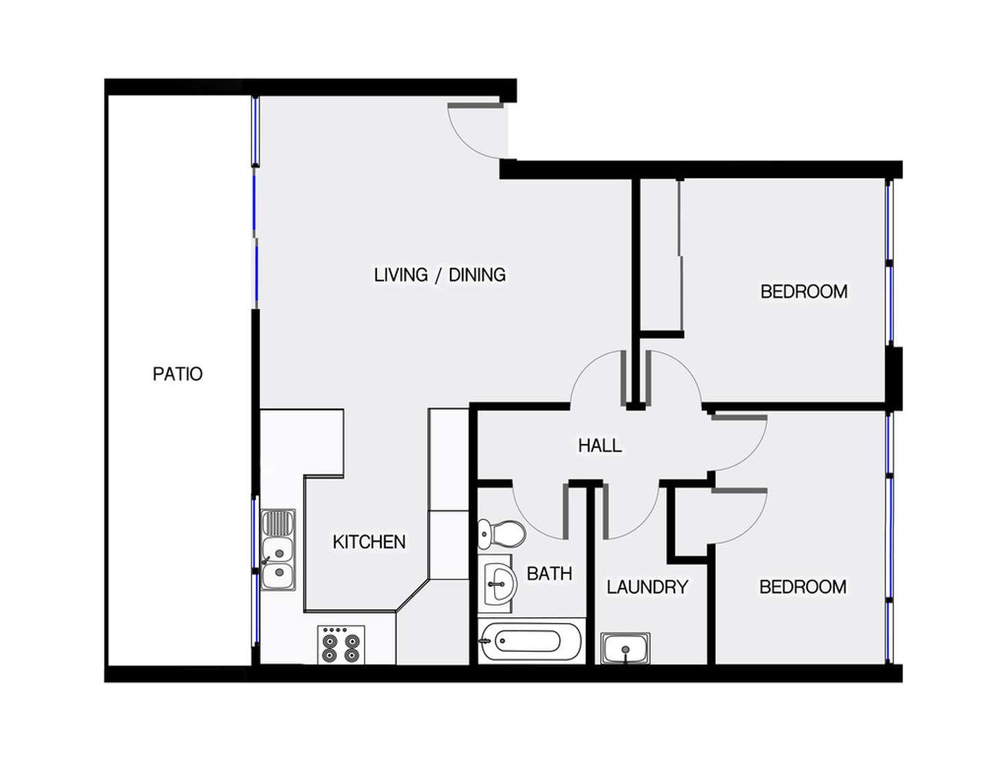 Floorplan of Homely apartment listing, 19/7 Medley Street, Chifley ACT 2606