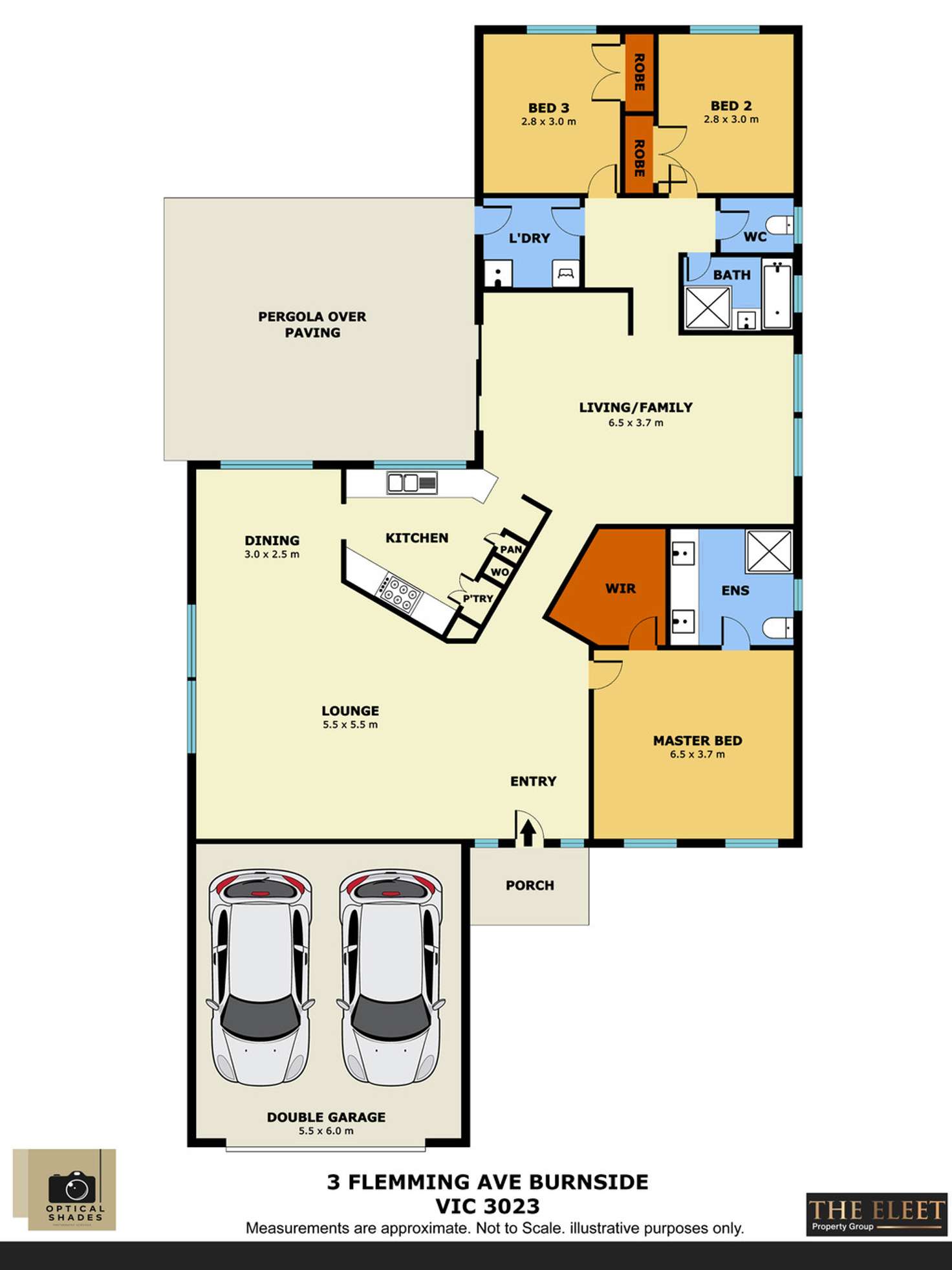 Floorplan of Homely house listing, 3 Flemming Avenue, Burnside VIC 3023