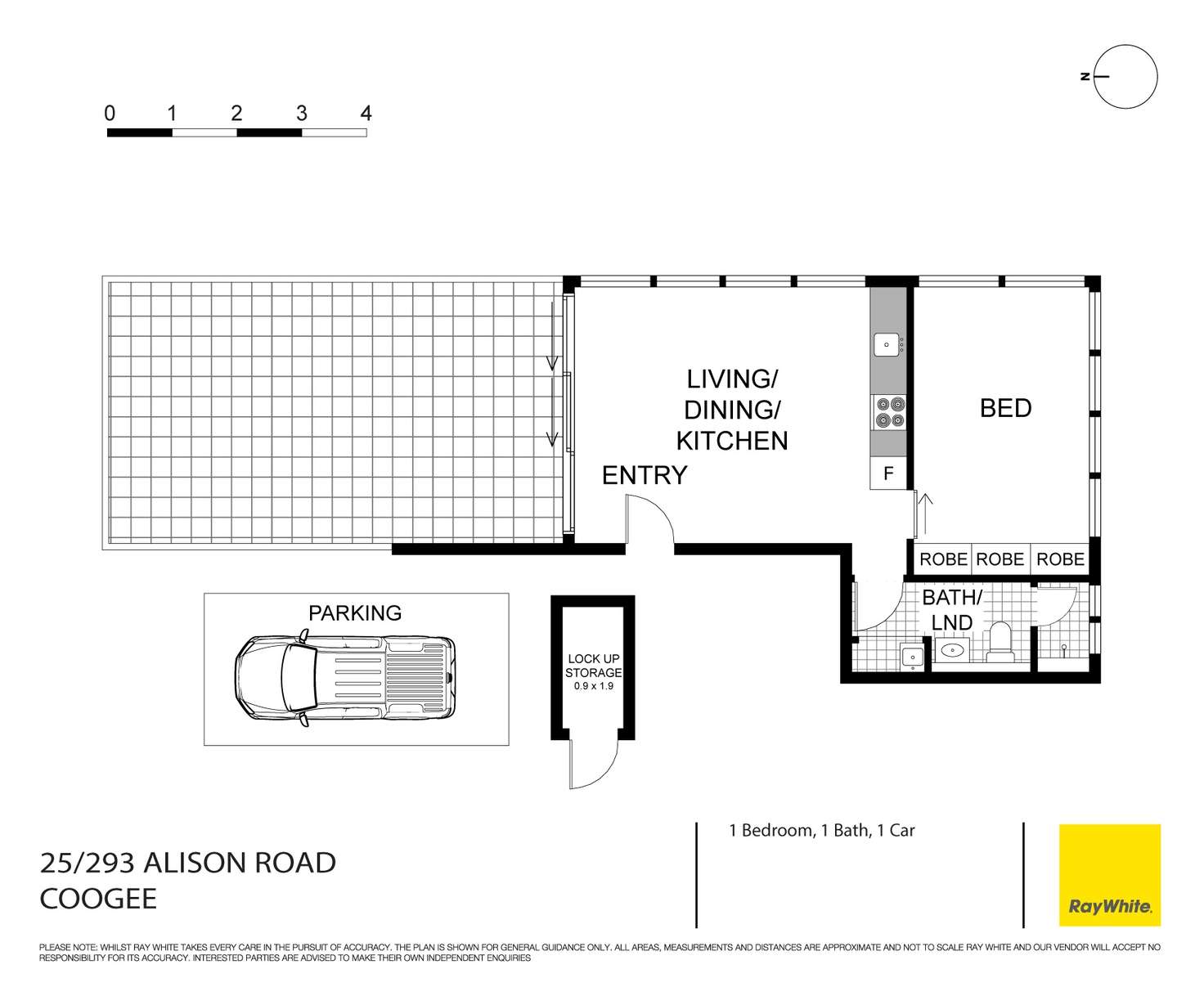 Floorplan of Homely apartment listing, 25/293 Alison Road, Coogee NSW 2034