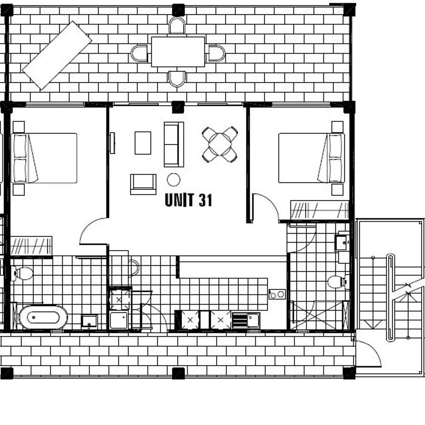 Floorplan of Homely apartment listing, 26/41 Fortescue Street, Spring Hill QLD 4000