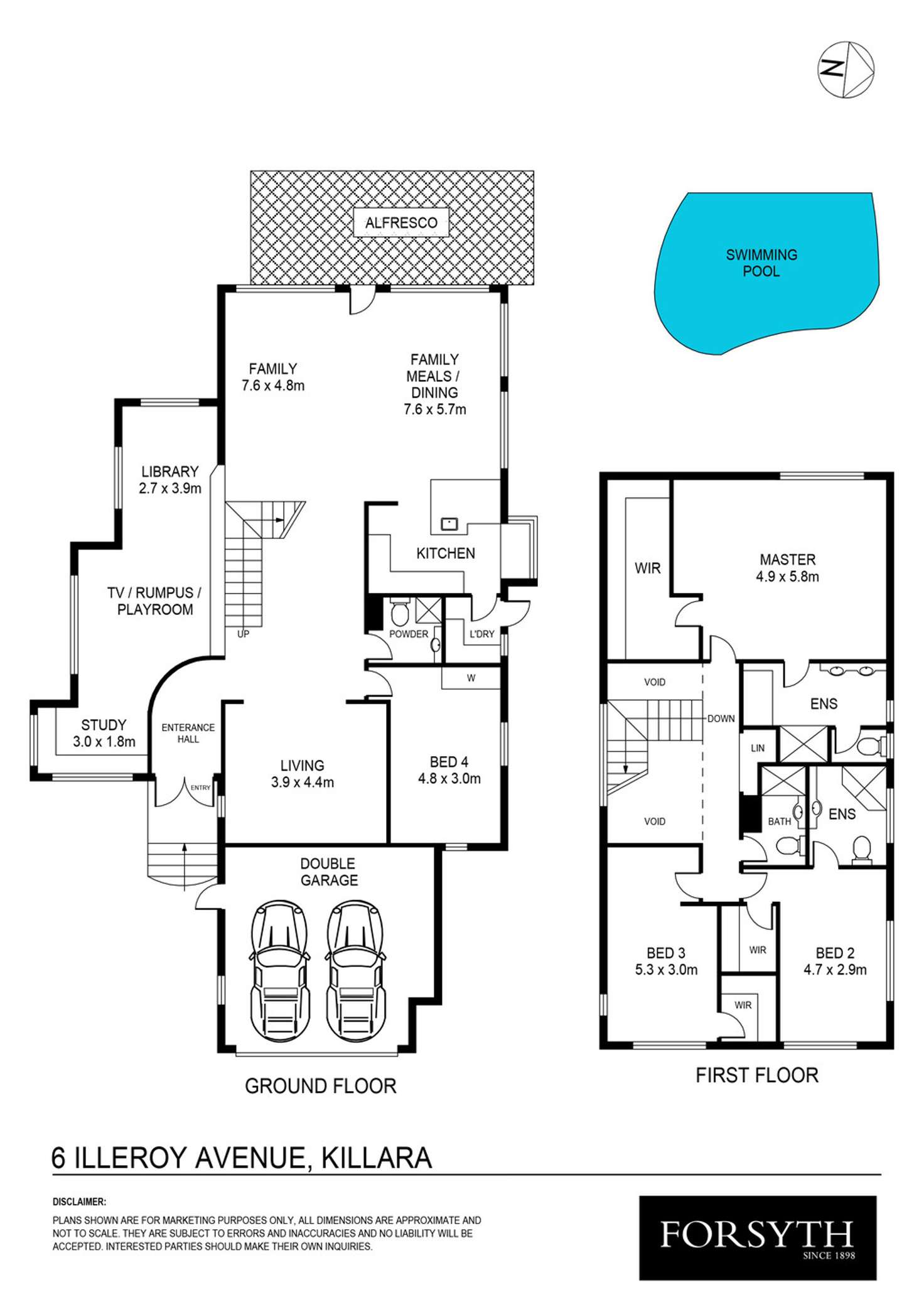 Floorplan of Homely house listing, 6 Illeroy Avenue, Killara NSW 2071