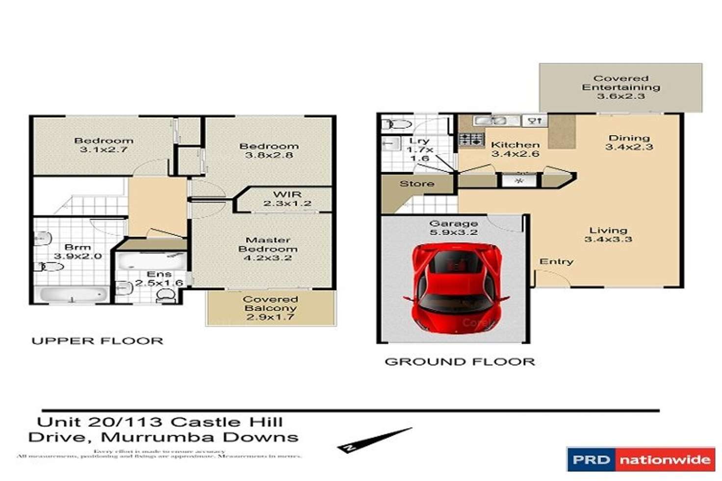 Floorplan of Homely townhouse listing, 20/113 Castle Hill Drive, Murrumba Downs QLD 4503