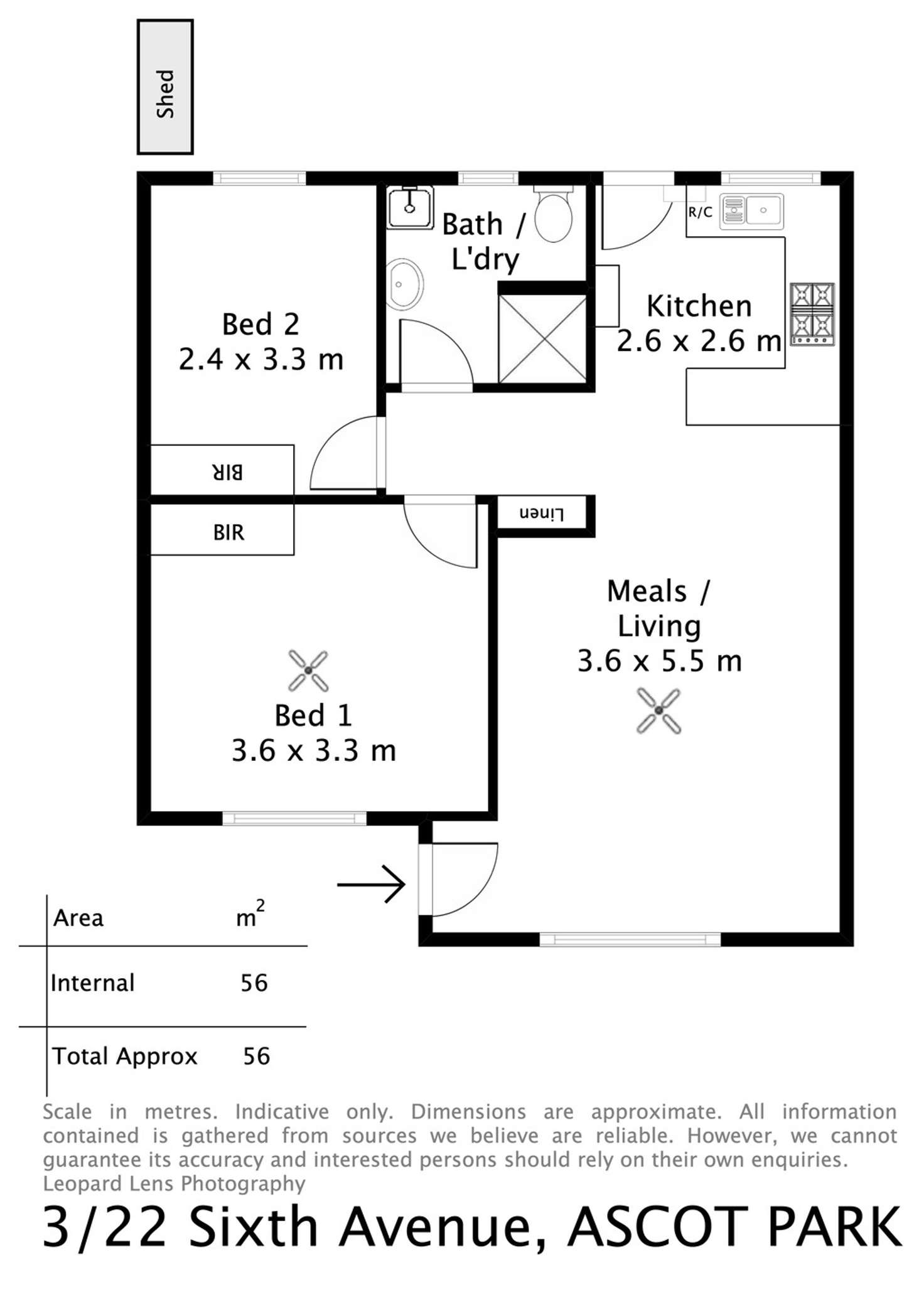 Floorplan of Homely unit listing, 3/22 Sixth Ave, Ascot Park SA 5043