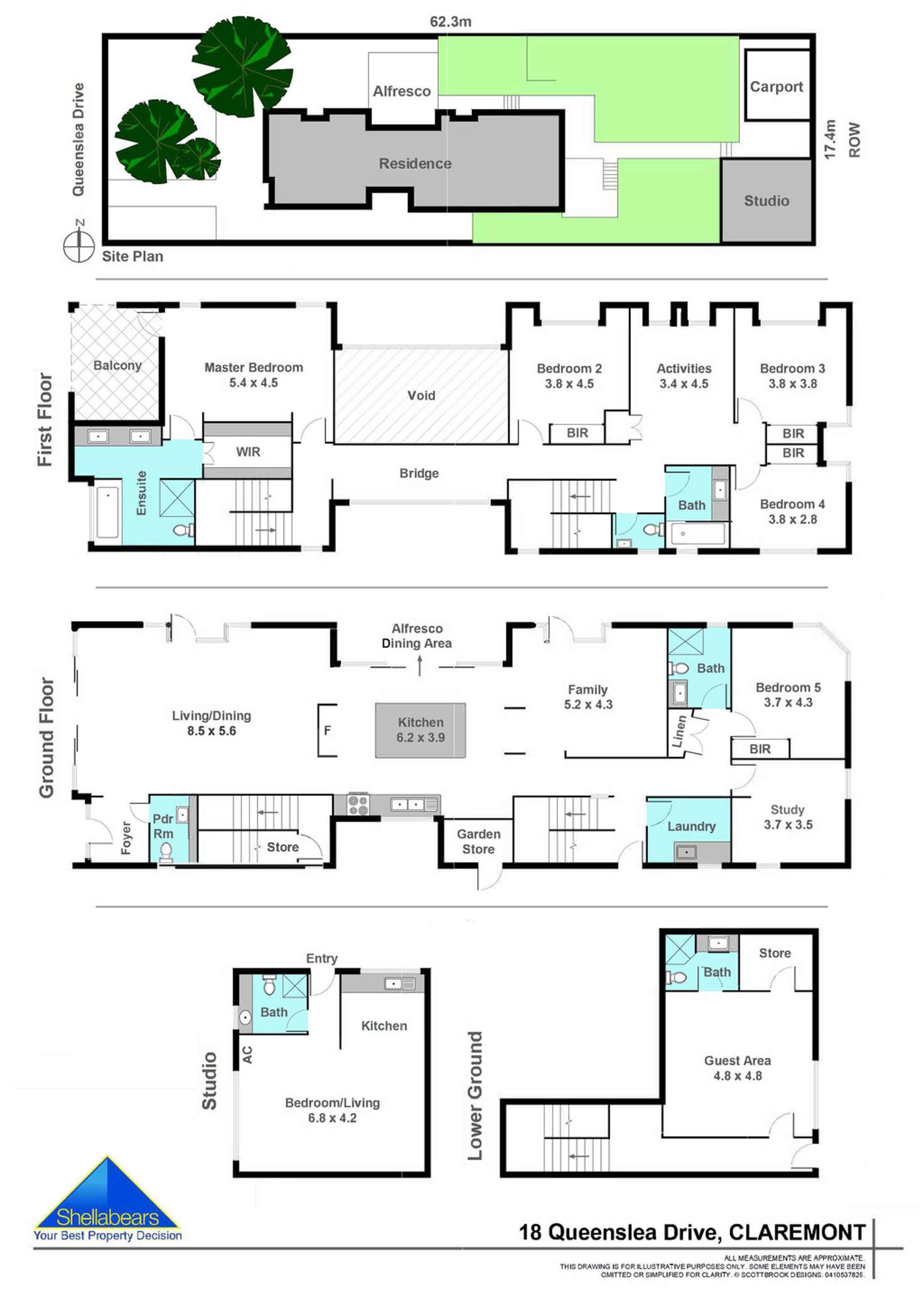 Floorplan of Homely house listing, 18 Queenslea Drive, Claremont WA 6010