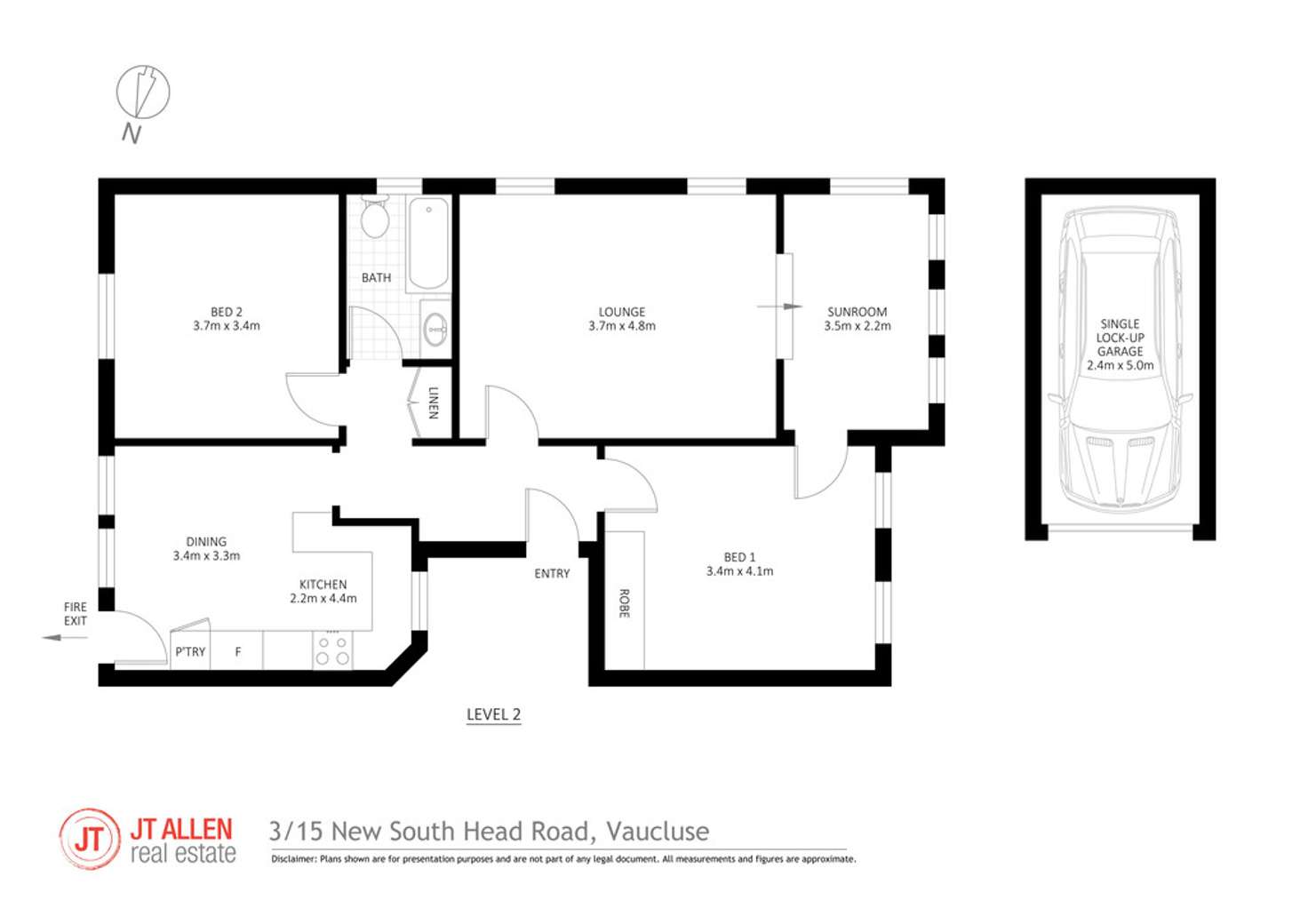 Floorplan of Homely apartment listing, 3/15 New South Head Road, Vaucluse NSW 2030