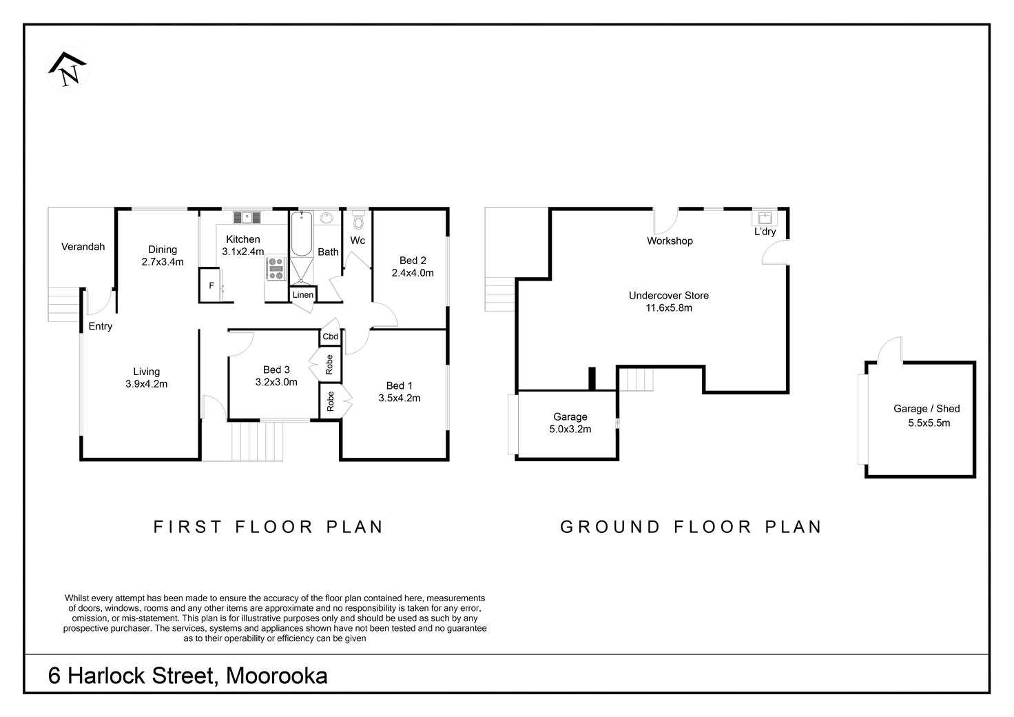 Floorplan of Homely house listing, 6 Harlock St, Moorooka QLD 4105
