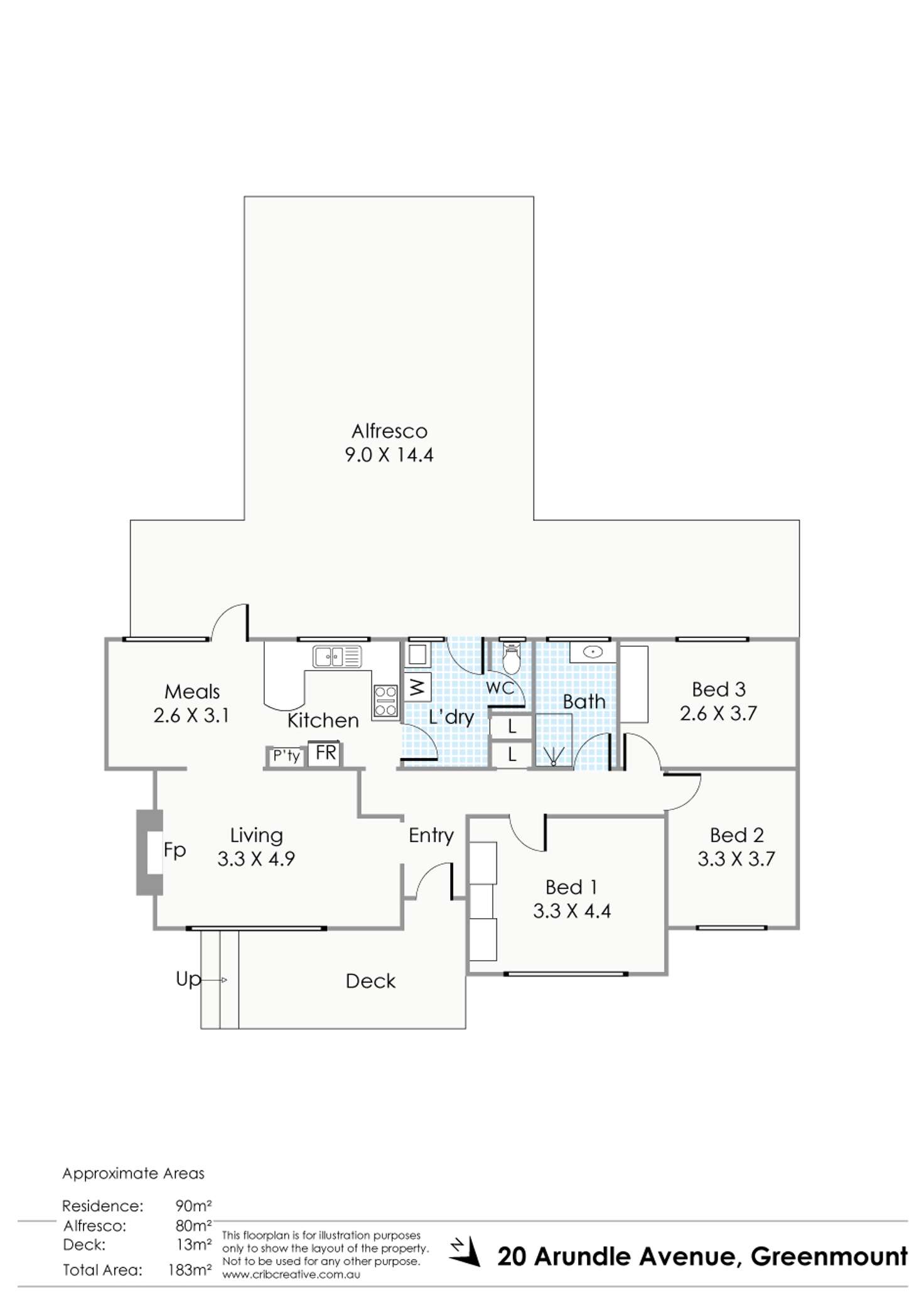 Floorplan of Homely house listing, 20 Arundle Avenue, Greenmount WA 6056