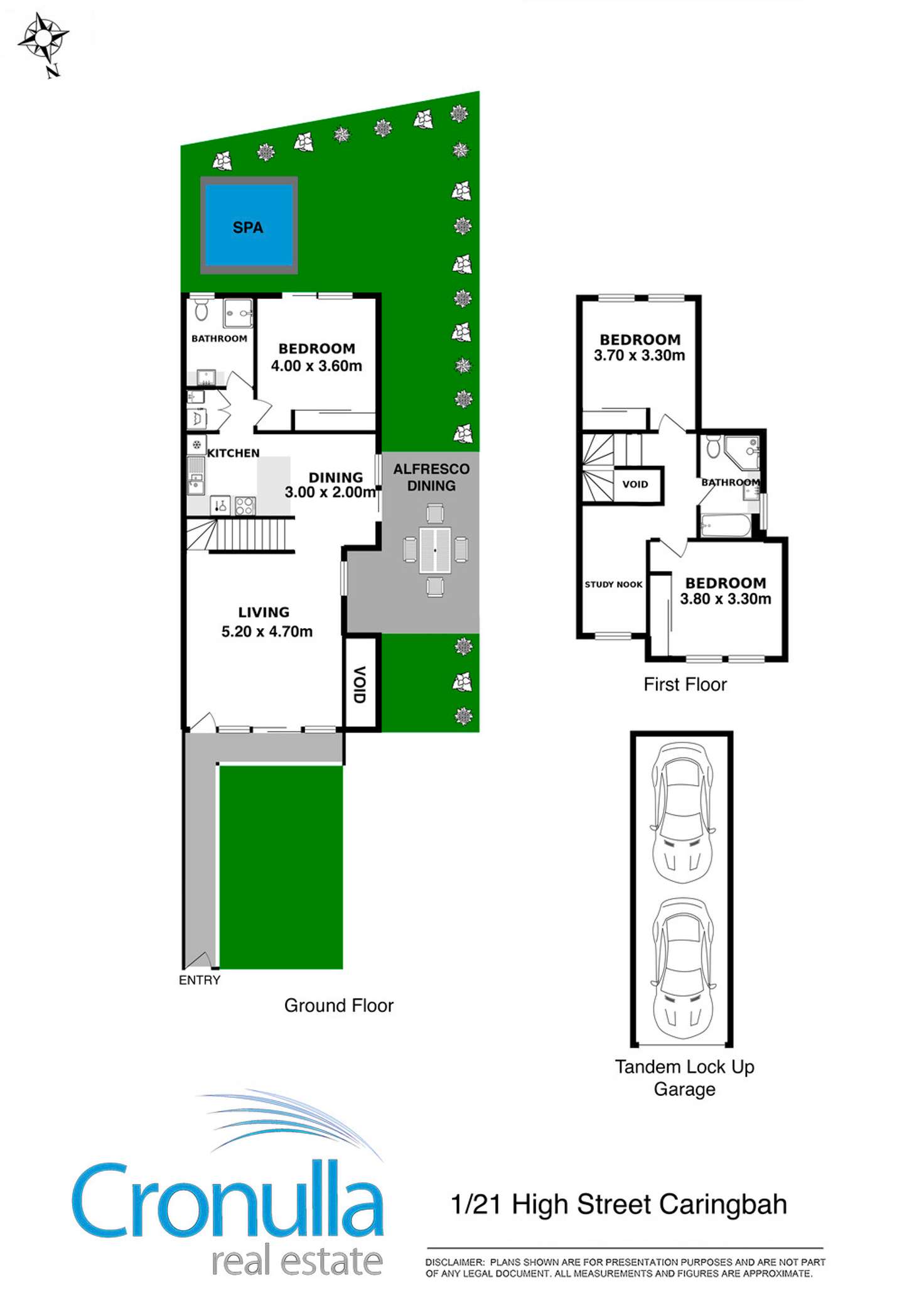 Floorplan of Homely townhouse listing, 1/21-25 High Street, Caringbah NSW 2229
