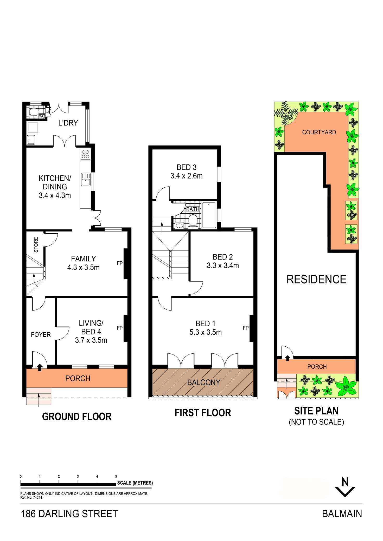 Floorplan of Homely house listing, 186 Darling Street, Balmain NSW 2041