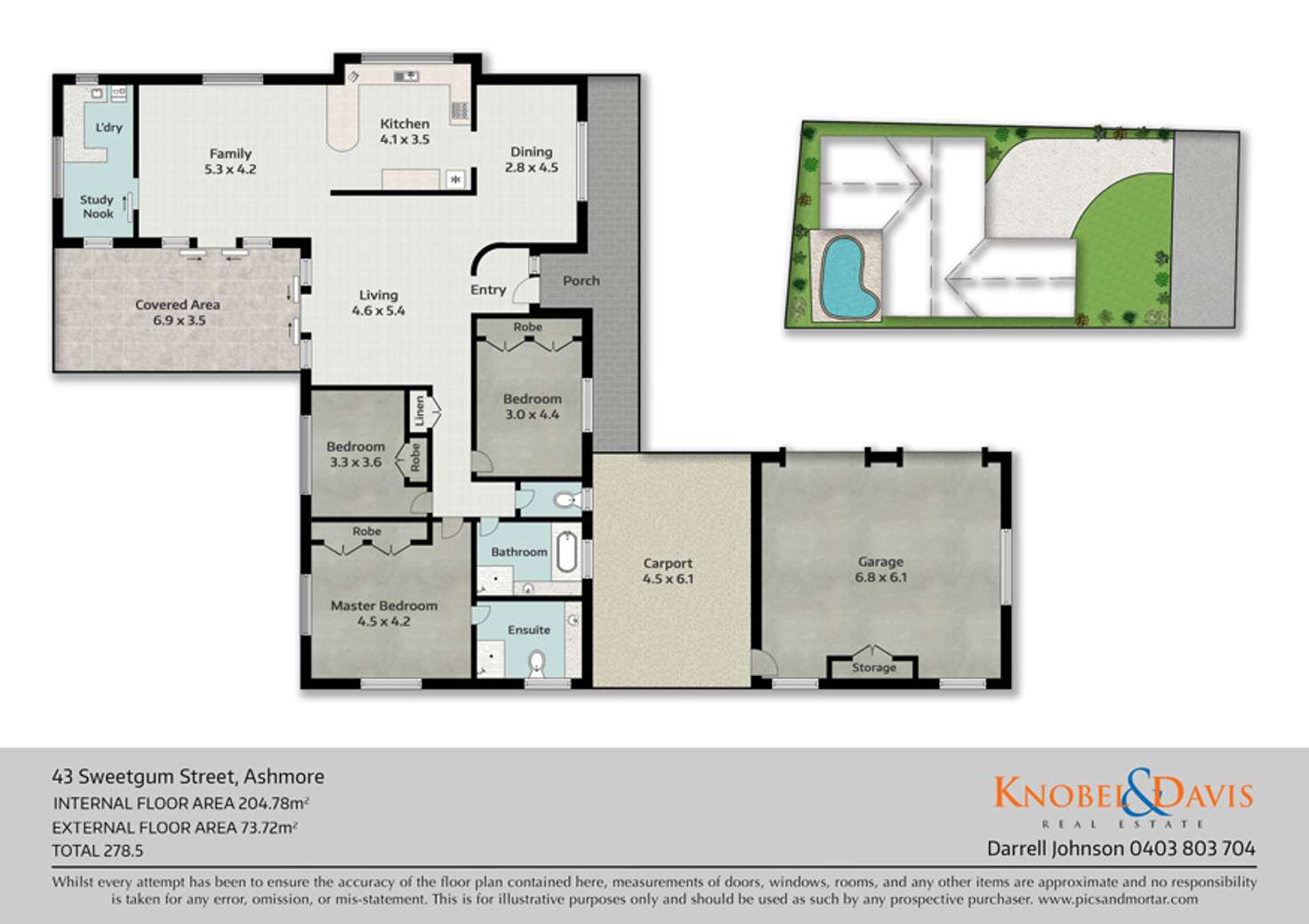 Floorplan of Homely house listing, 43 Sweetgum Street, Ashmore QLD 4214