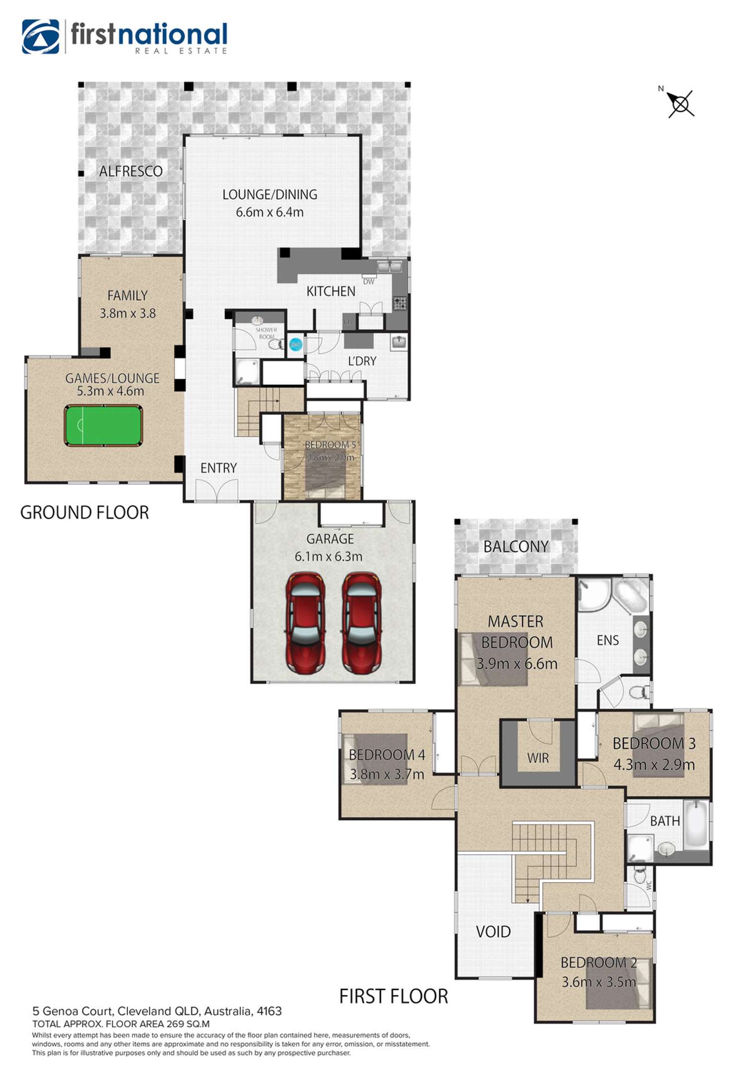 Floorplan of Homely house listing, 5 Genoa Court, Raby Bay QLD 4163