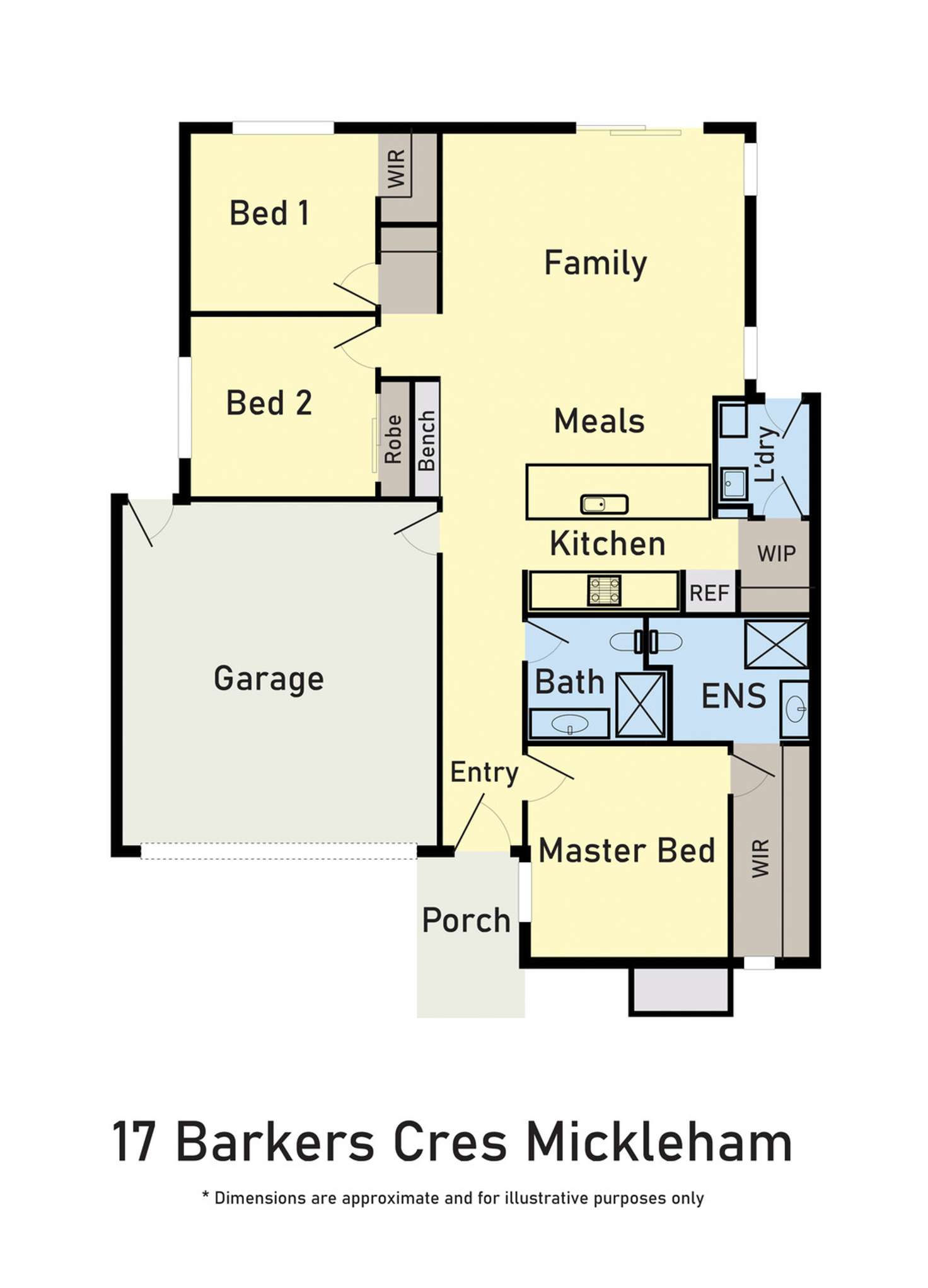 Floorplan of Homely house listing, 17 Barkers Crescent, Mickleham VIC 3064