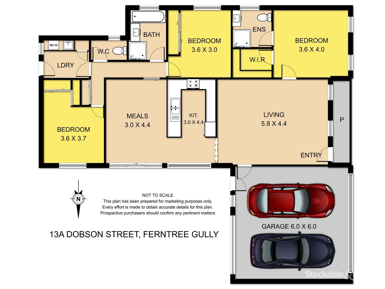 Floorplan of Homely unit listing, 13A Dobson Street, Ferntree Gully VIC 3156