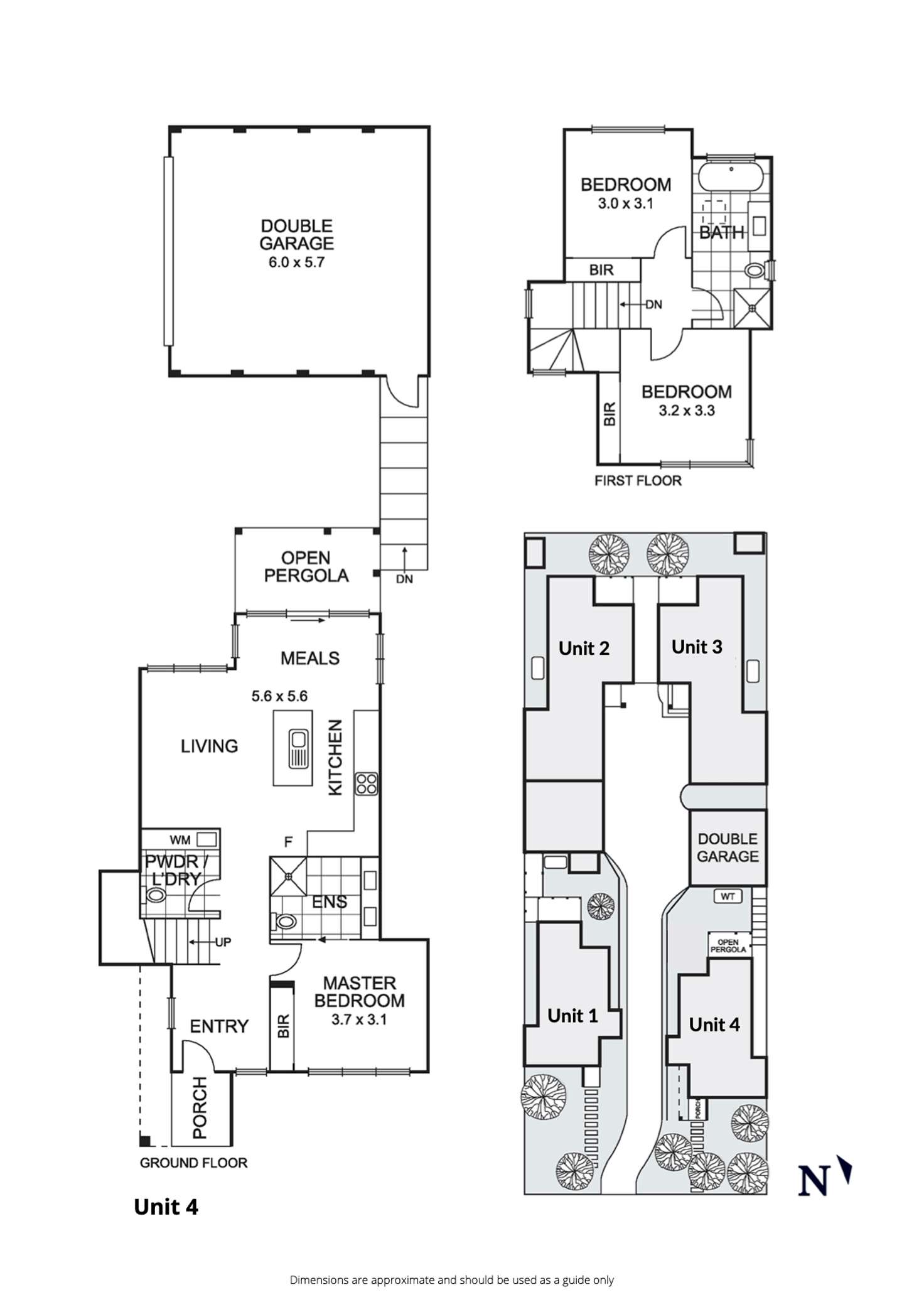 Floorplan of Homely townhouse listing, 4/17 Edward Street, Macleod VIC 3085
