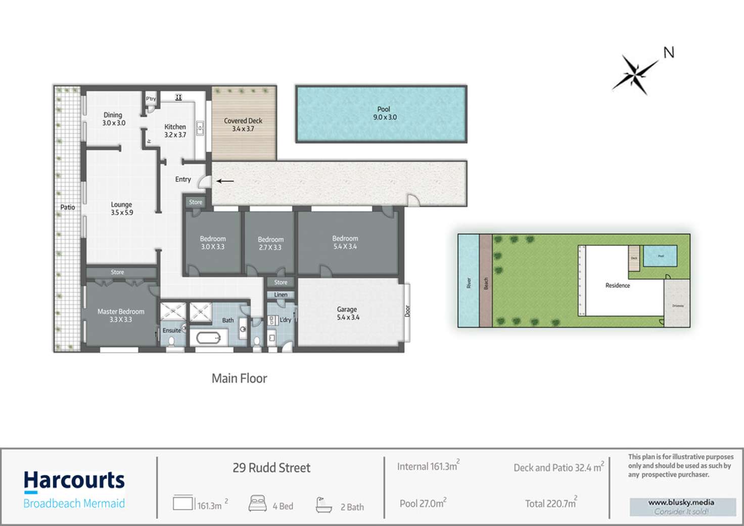 Floorplan of Homely house listing, 29 Rudd Street, Broadbeach Waters QLD 4218