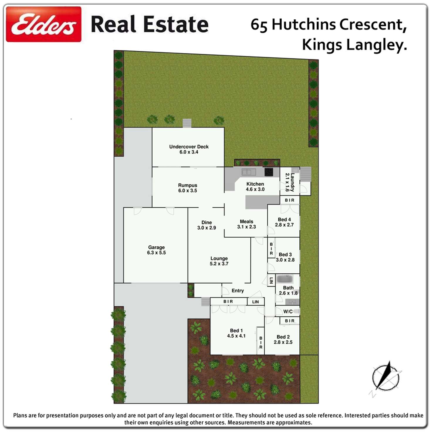 Floorplan of Homely house listing, 65 Hutchins Crescent, Kings Langley NSW 2147