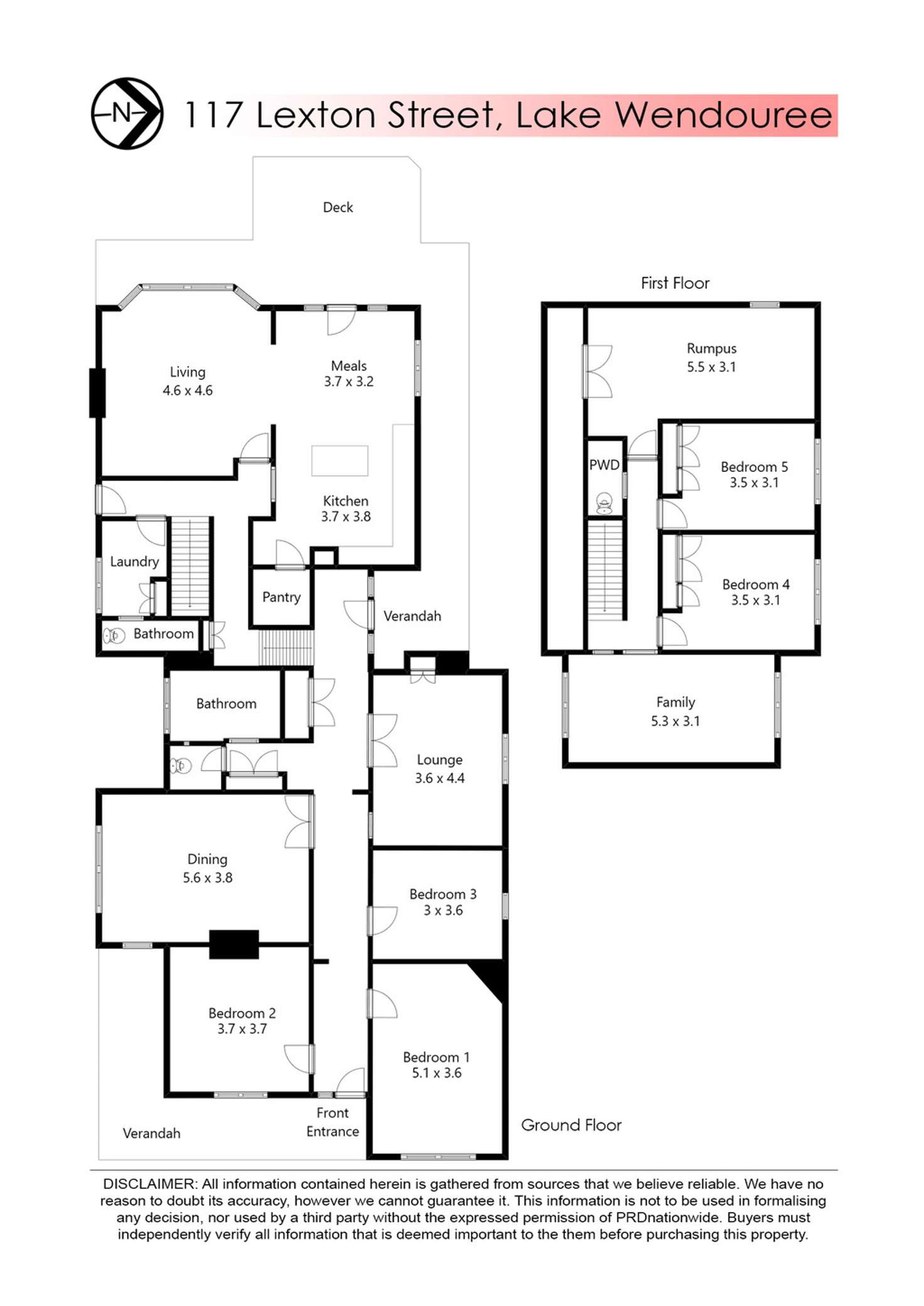 Floorplan of Homely house listing, 117 Lexton Street, Lake Wendouree VIC 3350