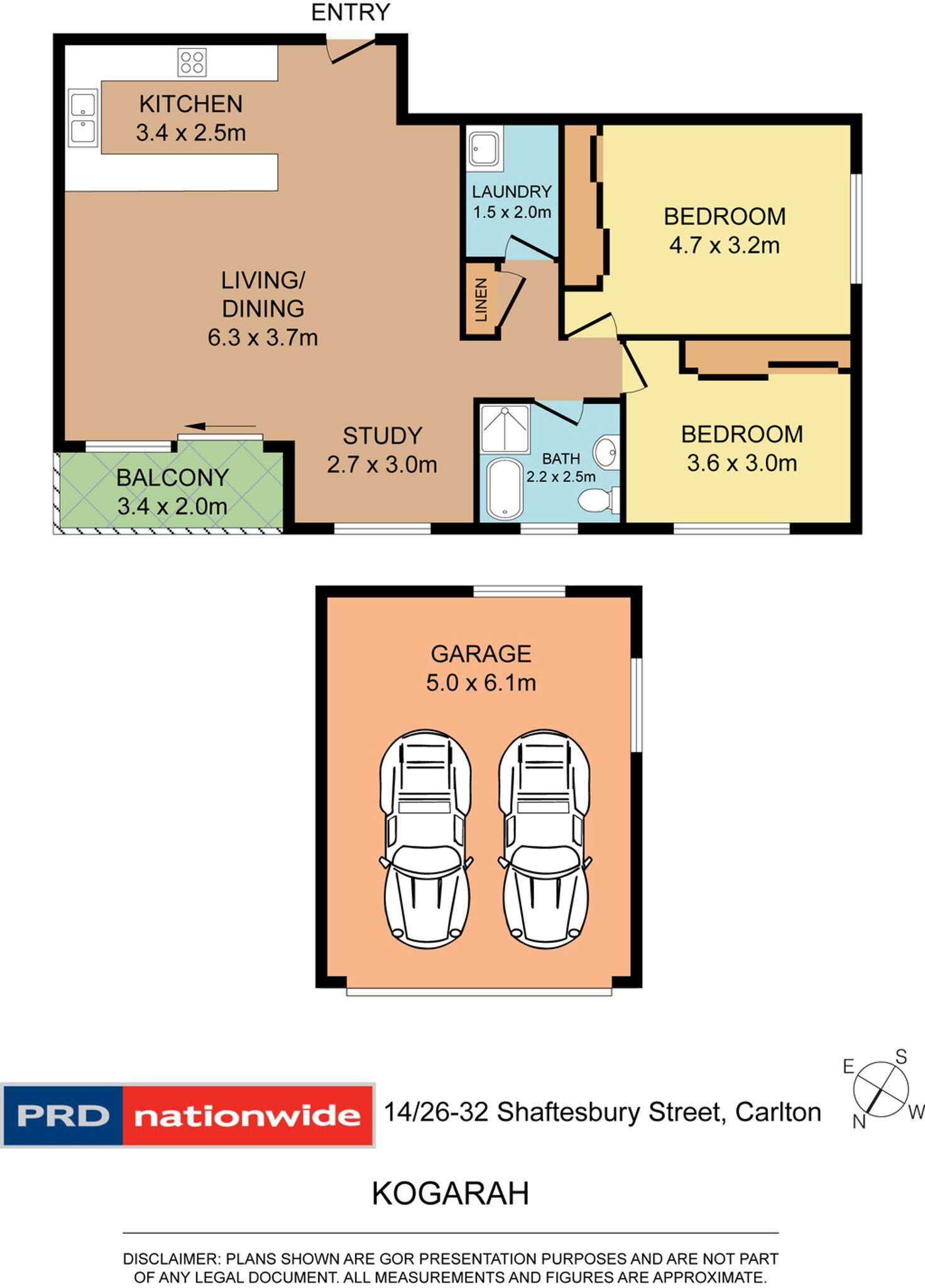 Floorplan of Homely apartment listing, 14/26-32 Shaftesbury Street, Carlton NSW 2218