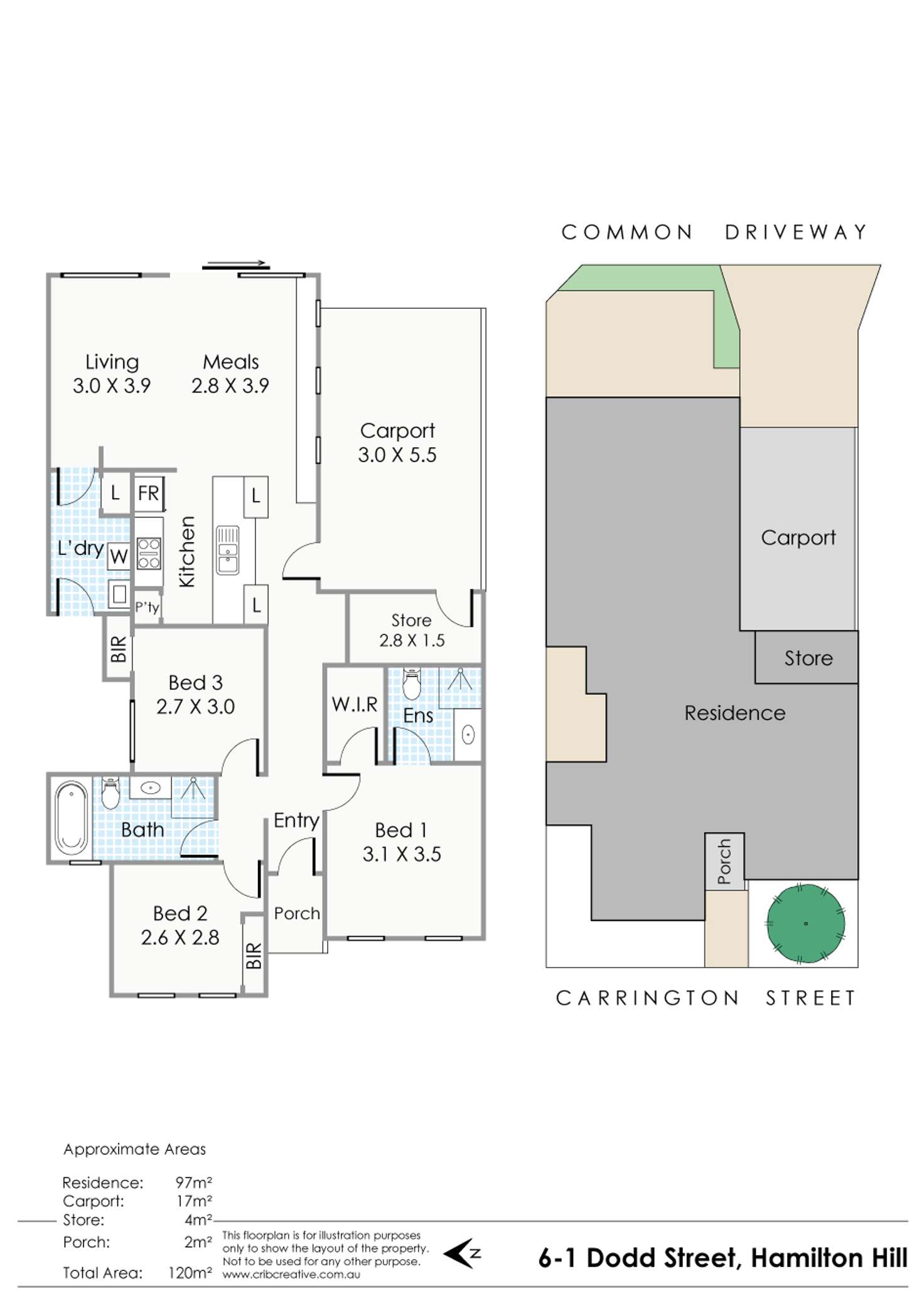 Floorplan of Homely house listing, 6/1 Dodd Street, Hamilton Hill WA 6163