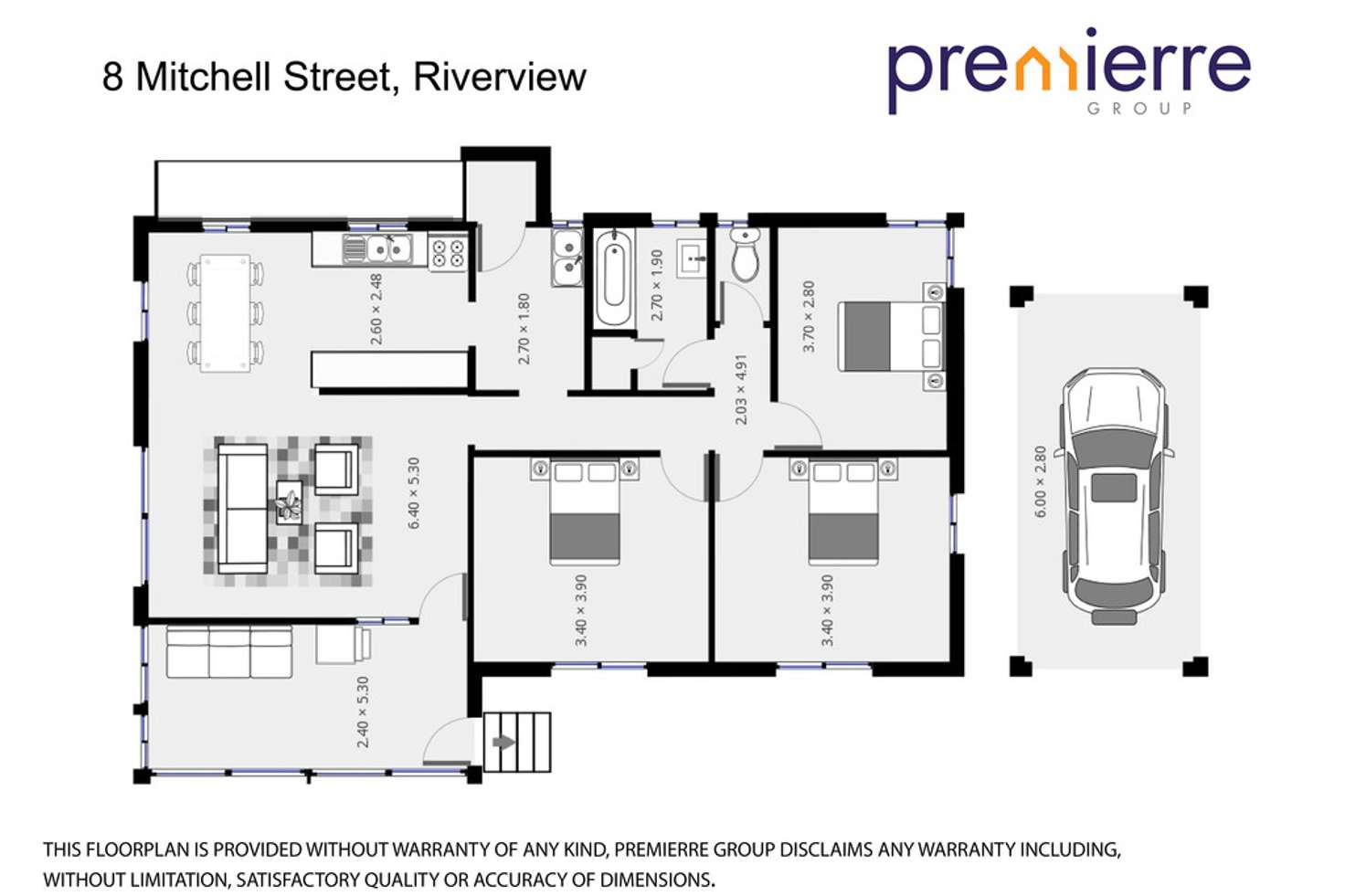 Floorplan of Homely house listing, 8 Mitchell Street, Riverview QLD 4303