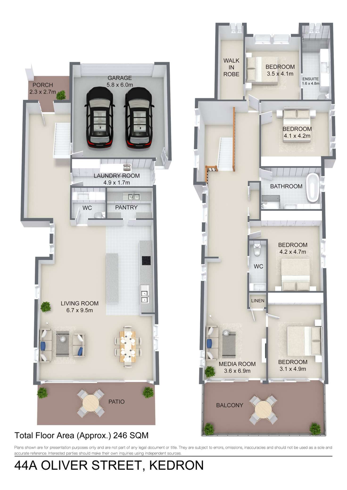 Floorplan of Homely house listing, 44a Oliver Street, Kedron QLD 4031
