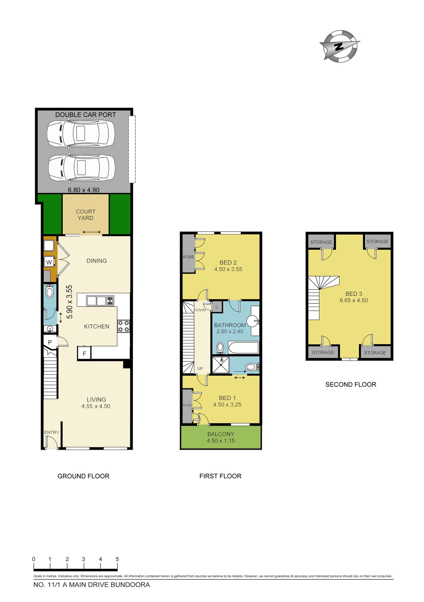 Floorplan of Homely townhouse listing, 11/1A Main Drive, Bundoora VIC 3083