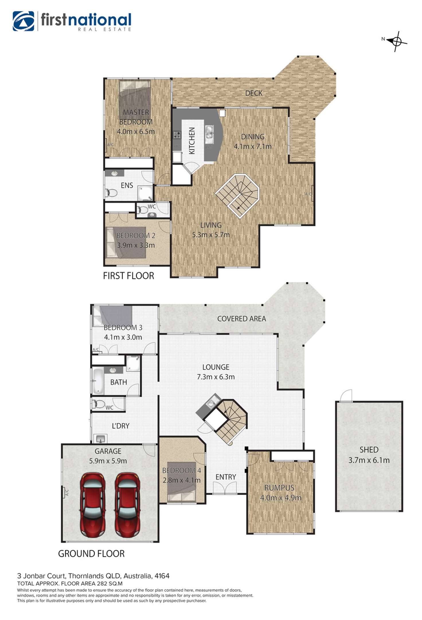 Floorplan of Homely house listing, 3 Jonbar Court, Thornlands QLD 4164