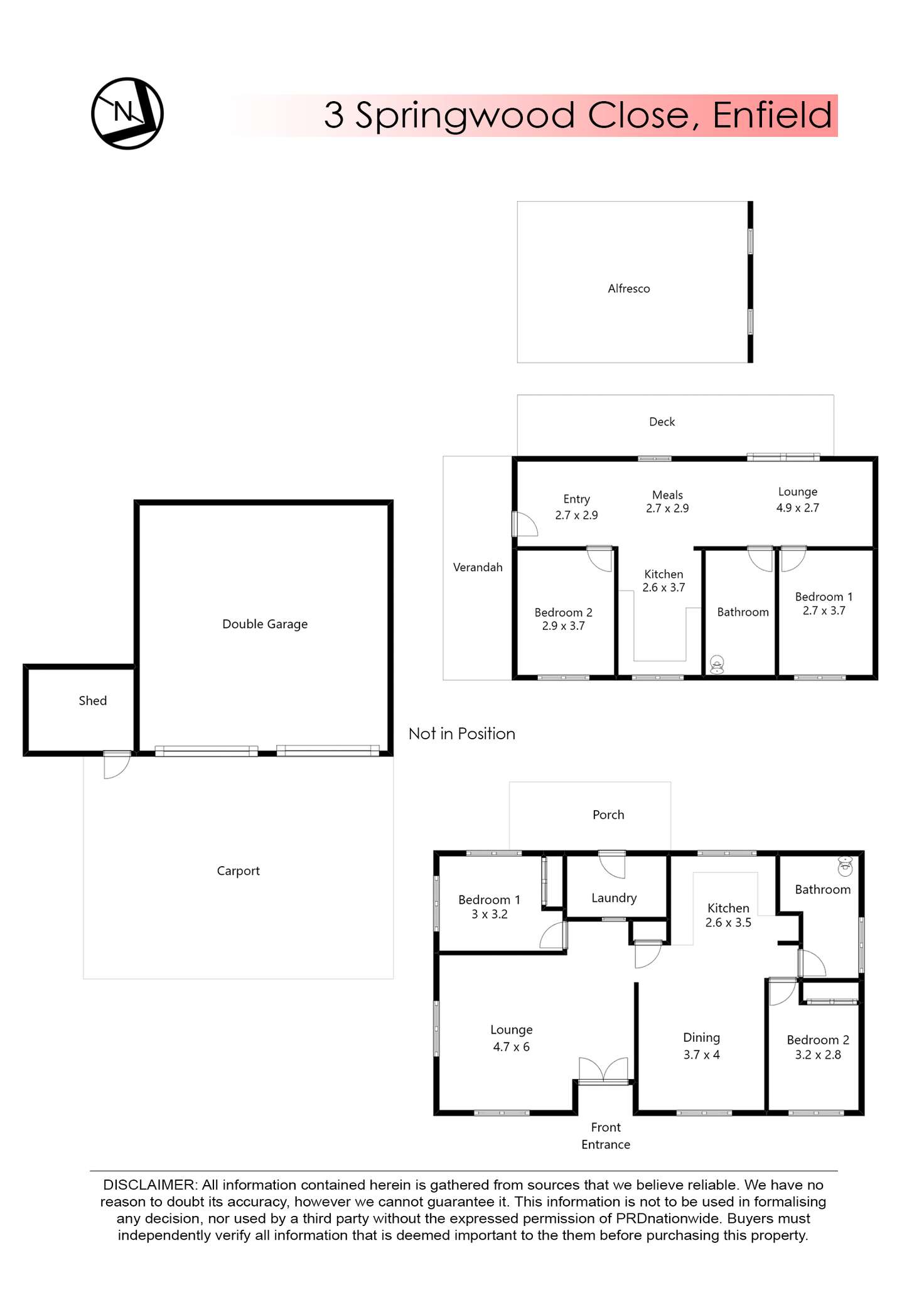 Floorplan of Homely house listing, 3 Springwood Close, Enfield VIC 3352